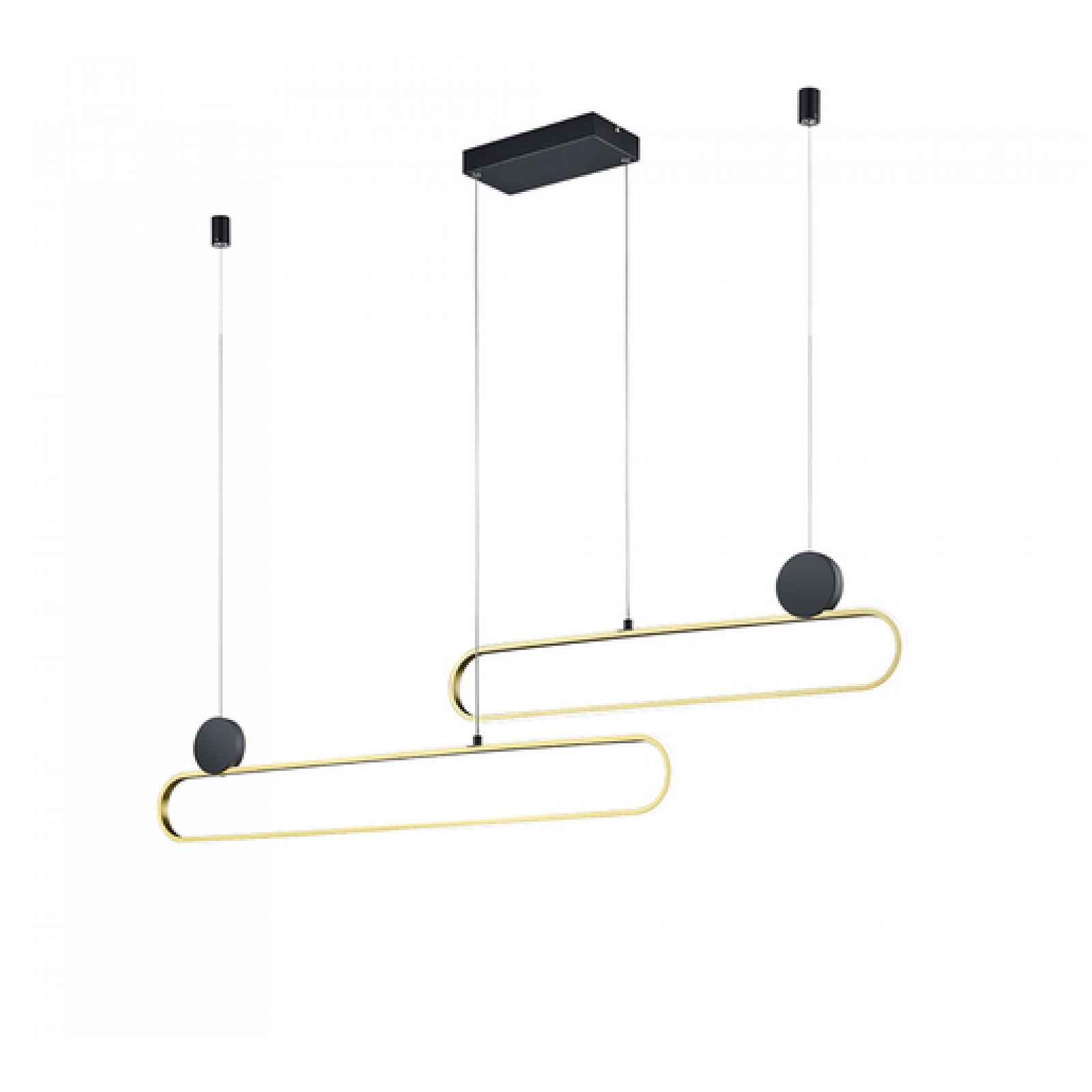 LED závěsné osvětlení Trio Grant mosaz 342710208