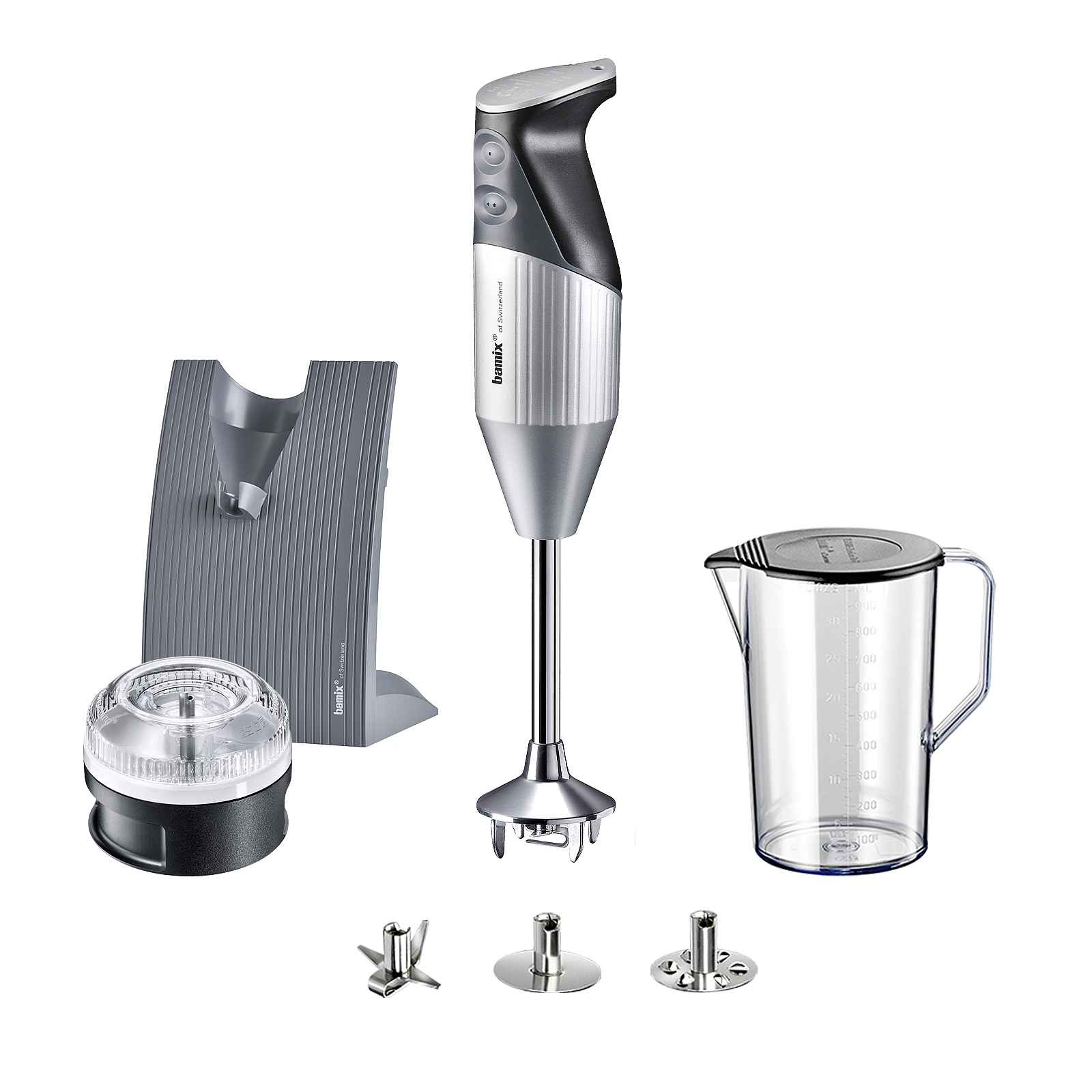 Bamix Ponorný tyčový mixér Swissline 200 W, stříbrný 1000.005