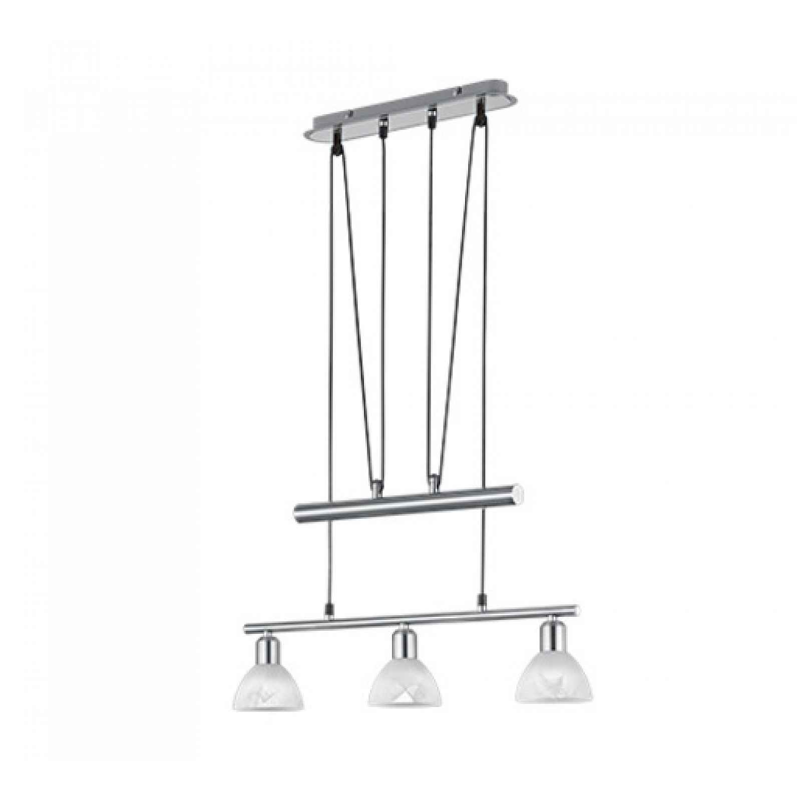 LED závěsné osvětlení Trio Levisto nikl 371010307