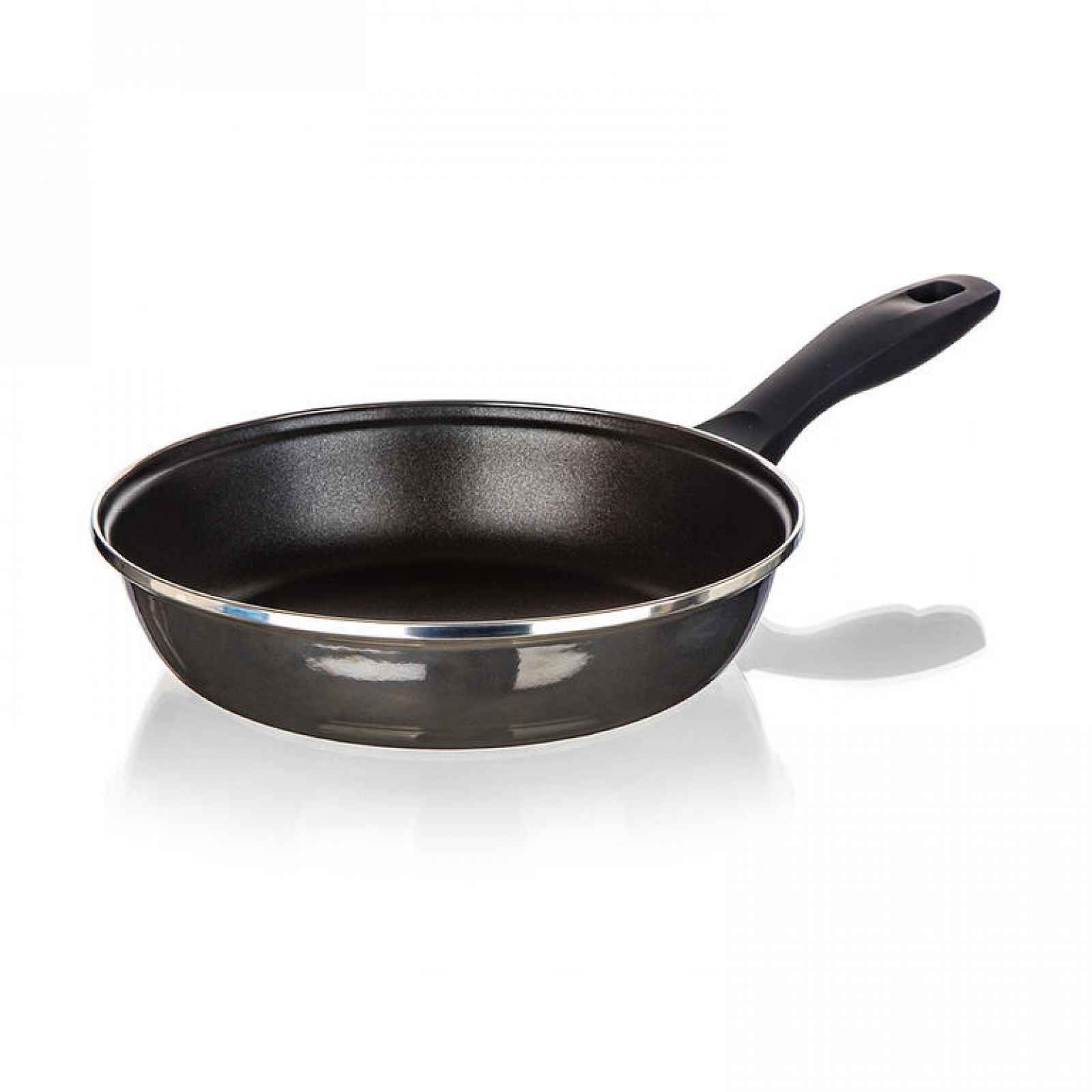 BANQUET Smaltovaná pánev s nepřilnavým povrchem METALLIC Black 24 cm