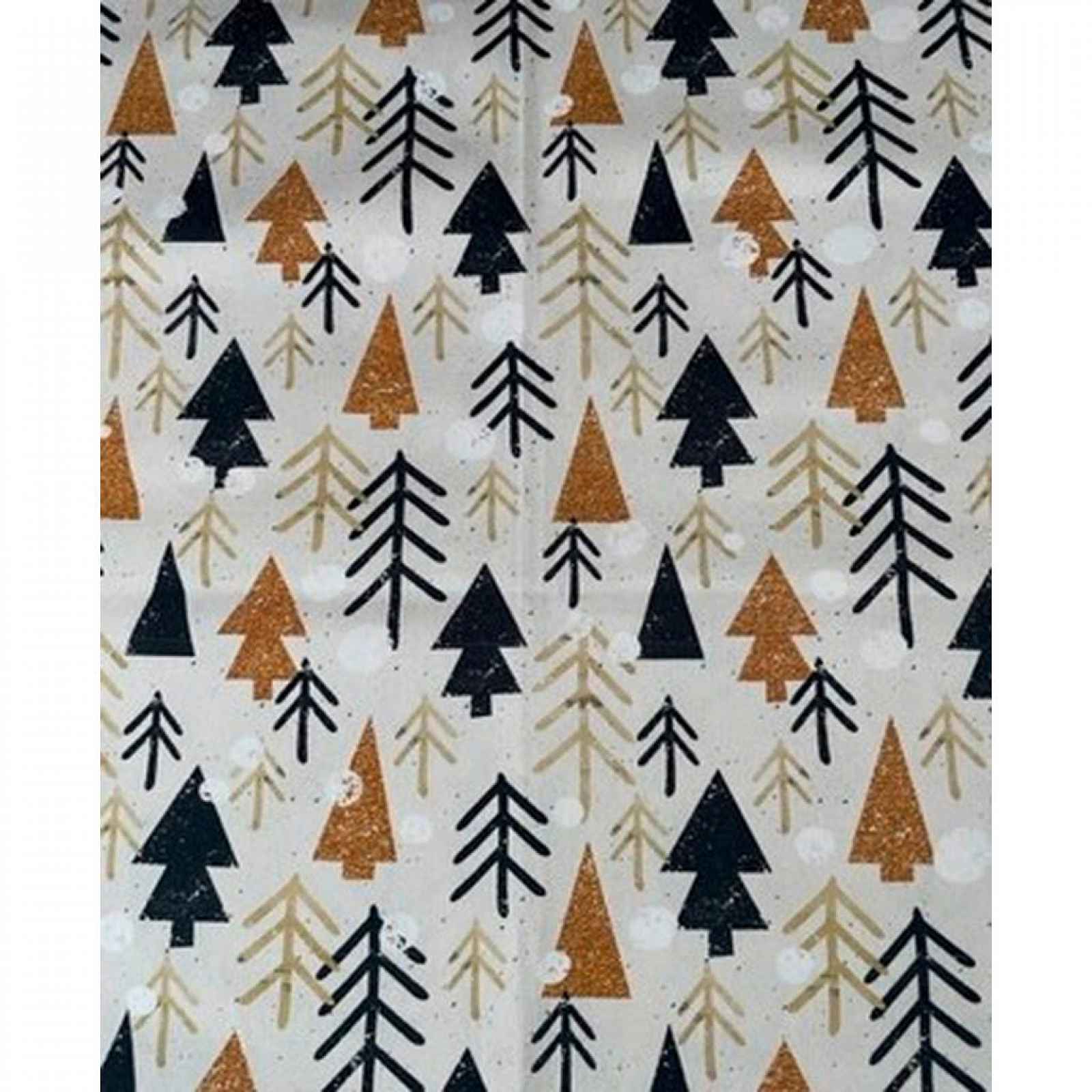 X-Mas BĚHOUN NA STŮL, 30/40 cm, černá, barvy zlata, béžová - Sváteční textil - 008666034401