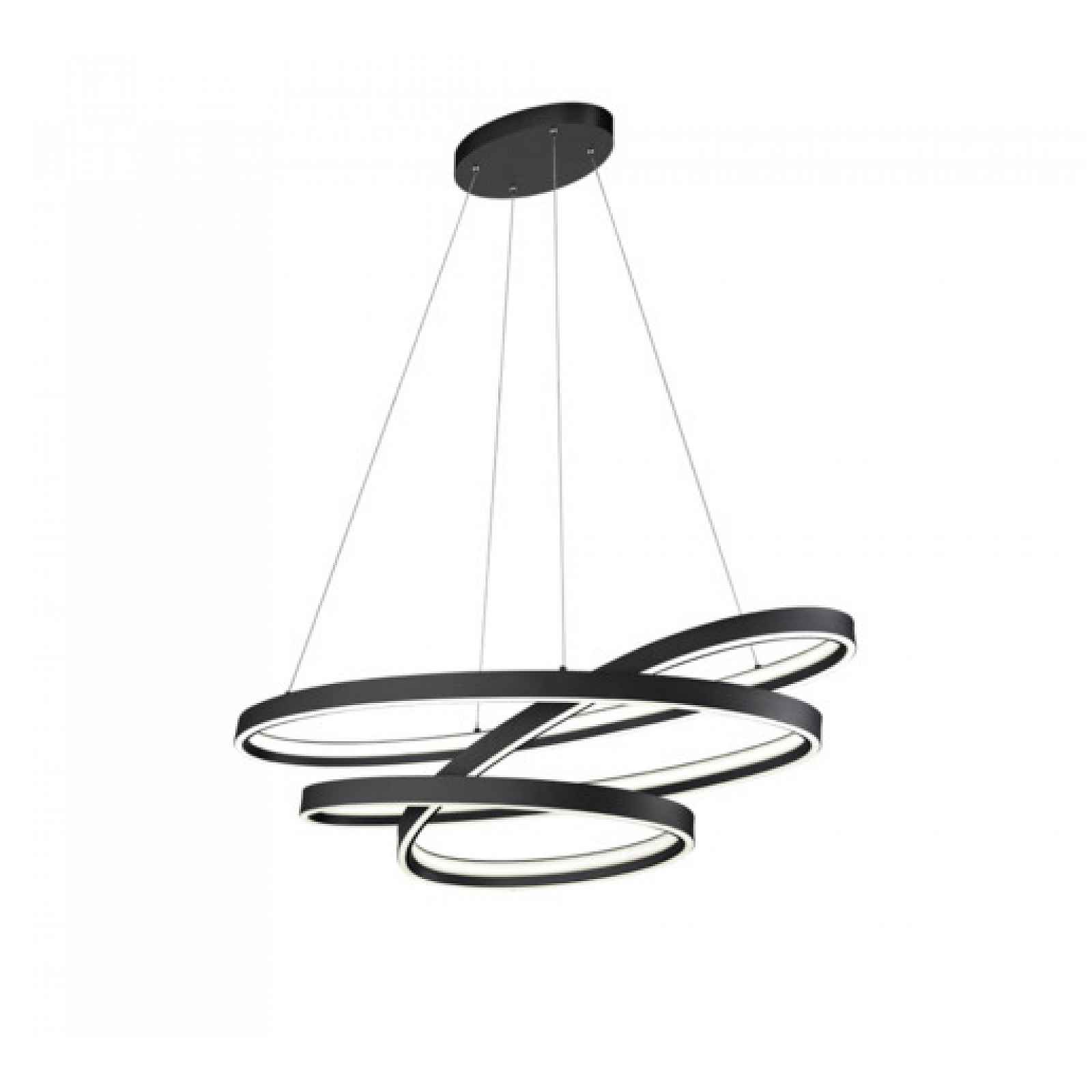 LED závěsné osvětlení Cinque Ciola černá 377210132