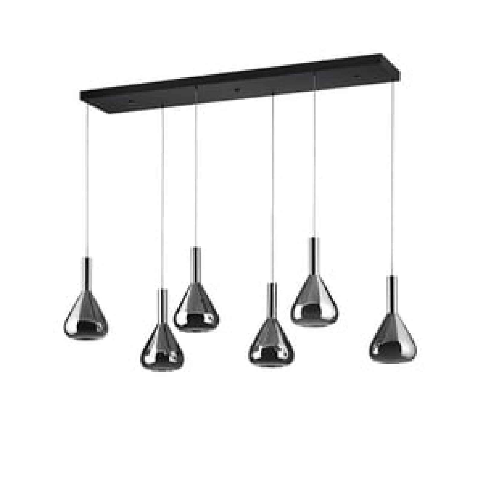 LED závěsné osvětlení Cinque Cipera černá 345010632