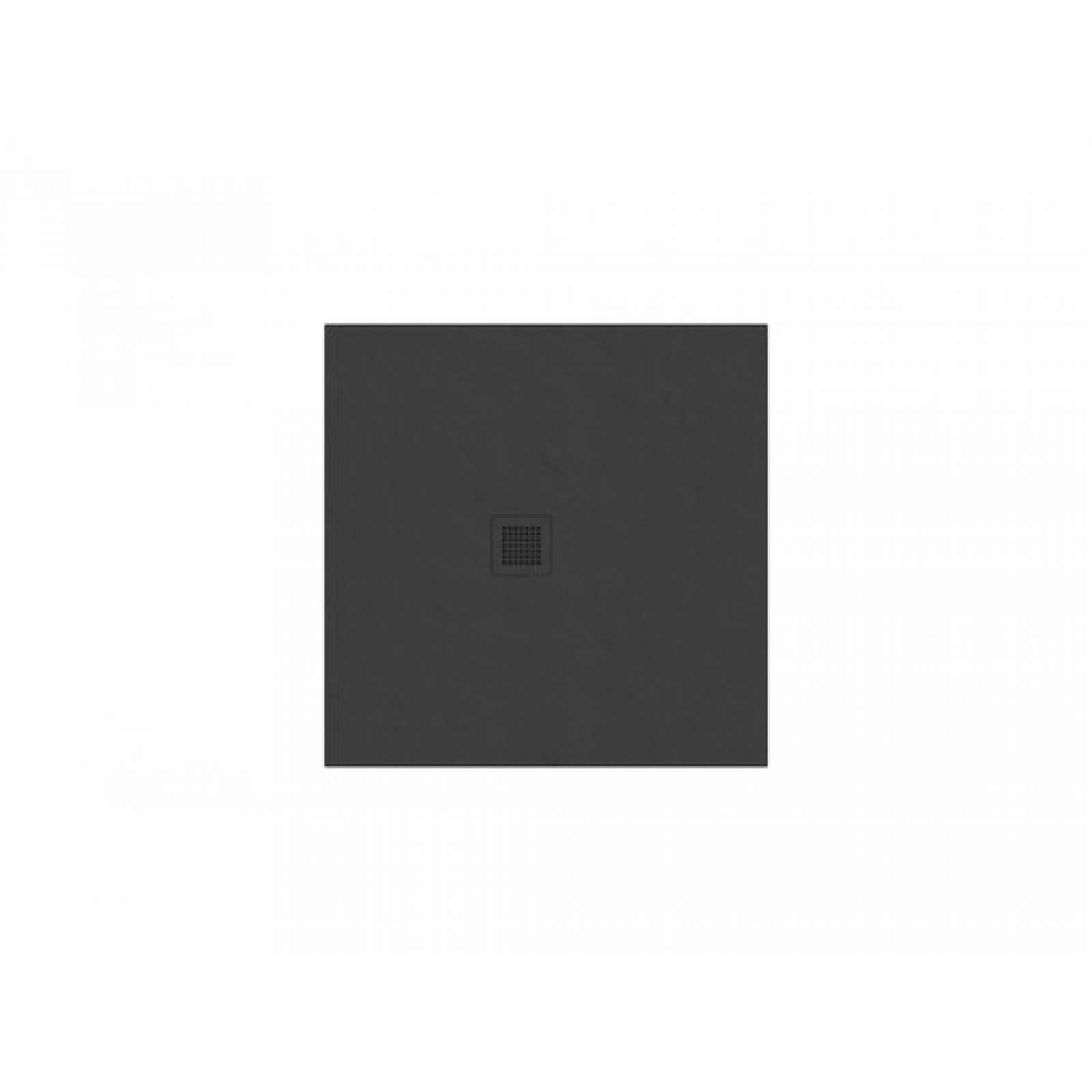 Sprchová vanička čtvercová Ravak Slate Pro 90x90 cm litý mramor černá XA037733010