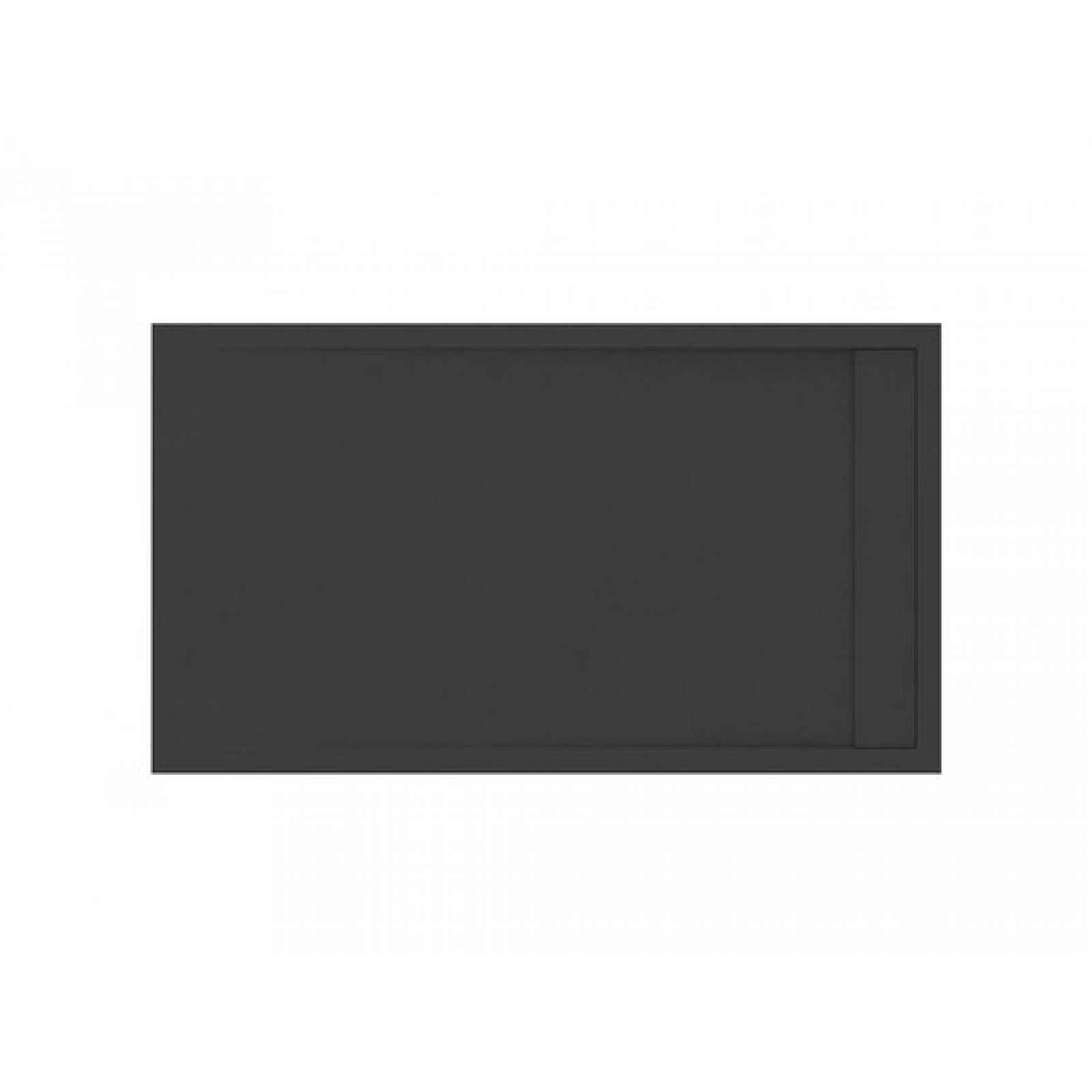 Sprchová vanička obdélníková Ravak Sandstone Pro 160x90 cm litý mramor černá XA03S743010