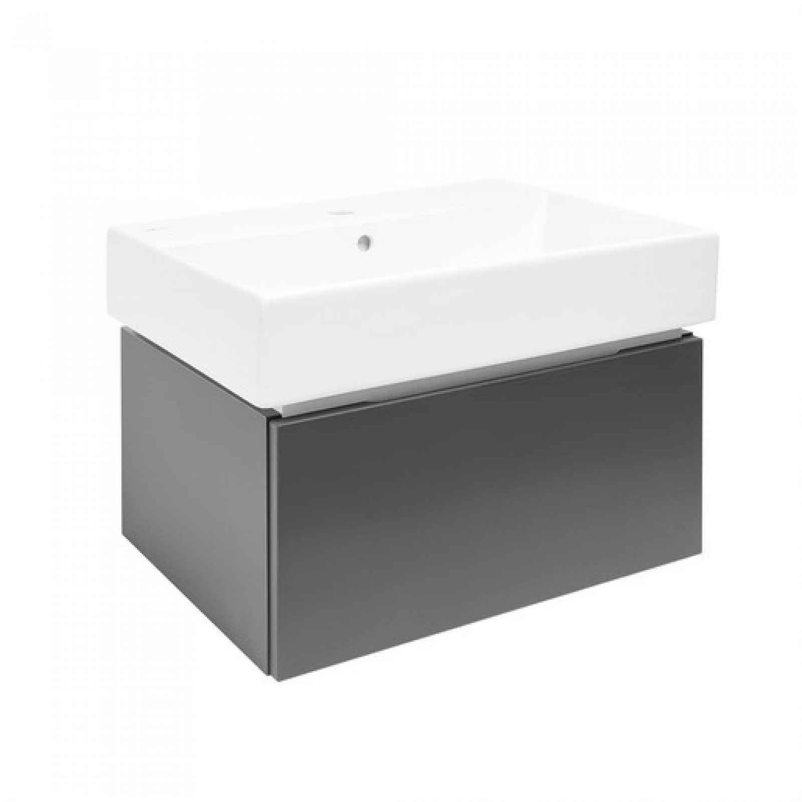 Koupelnová skříňka s umyvadlem SAT Feel 60x30x46 cm antracit mat SATFEEL60ANTU2