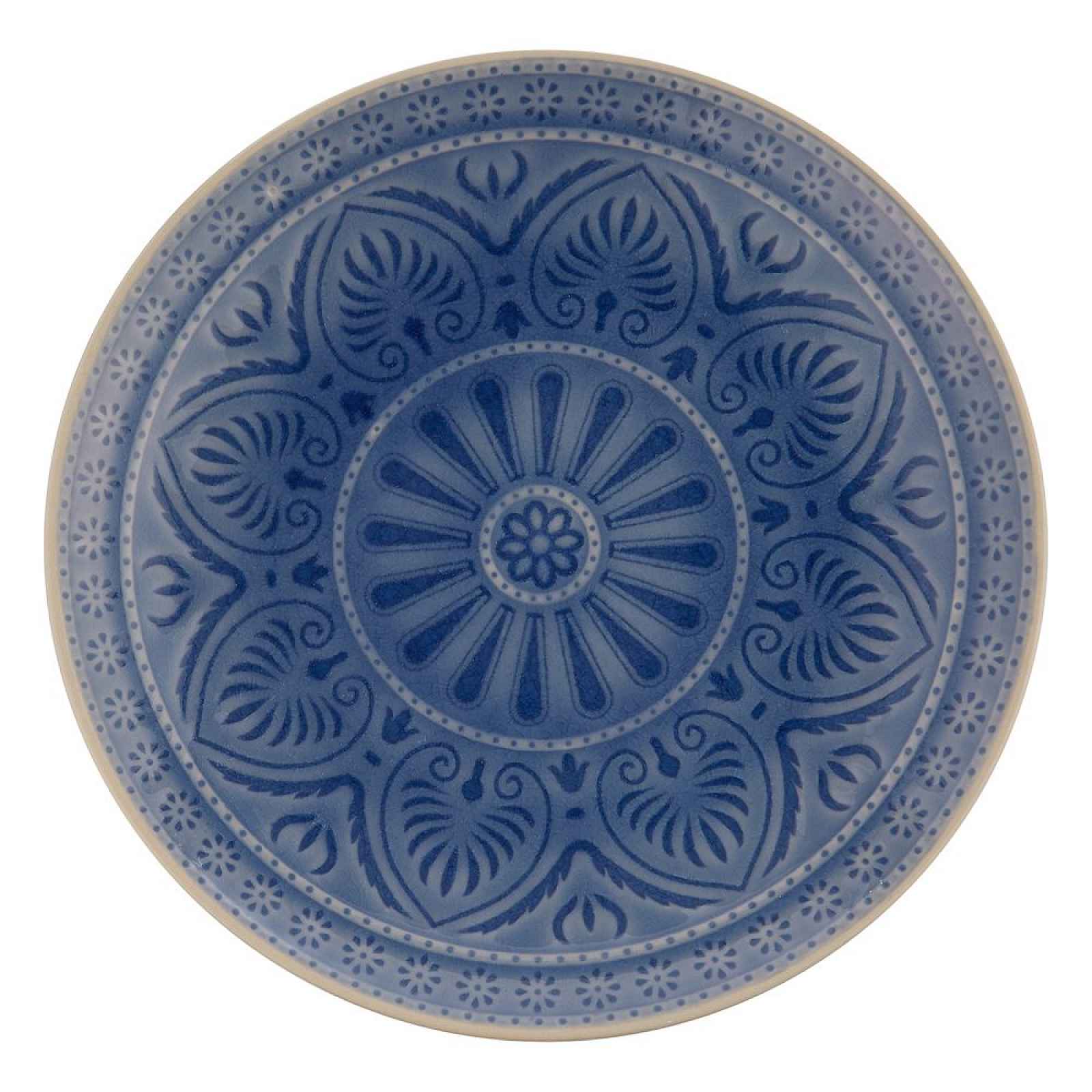 Butlers SUMATRA Talíř 25 cm - modrá