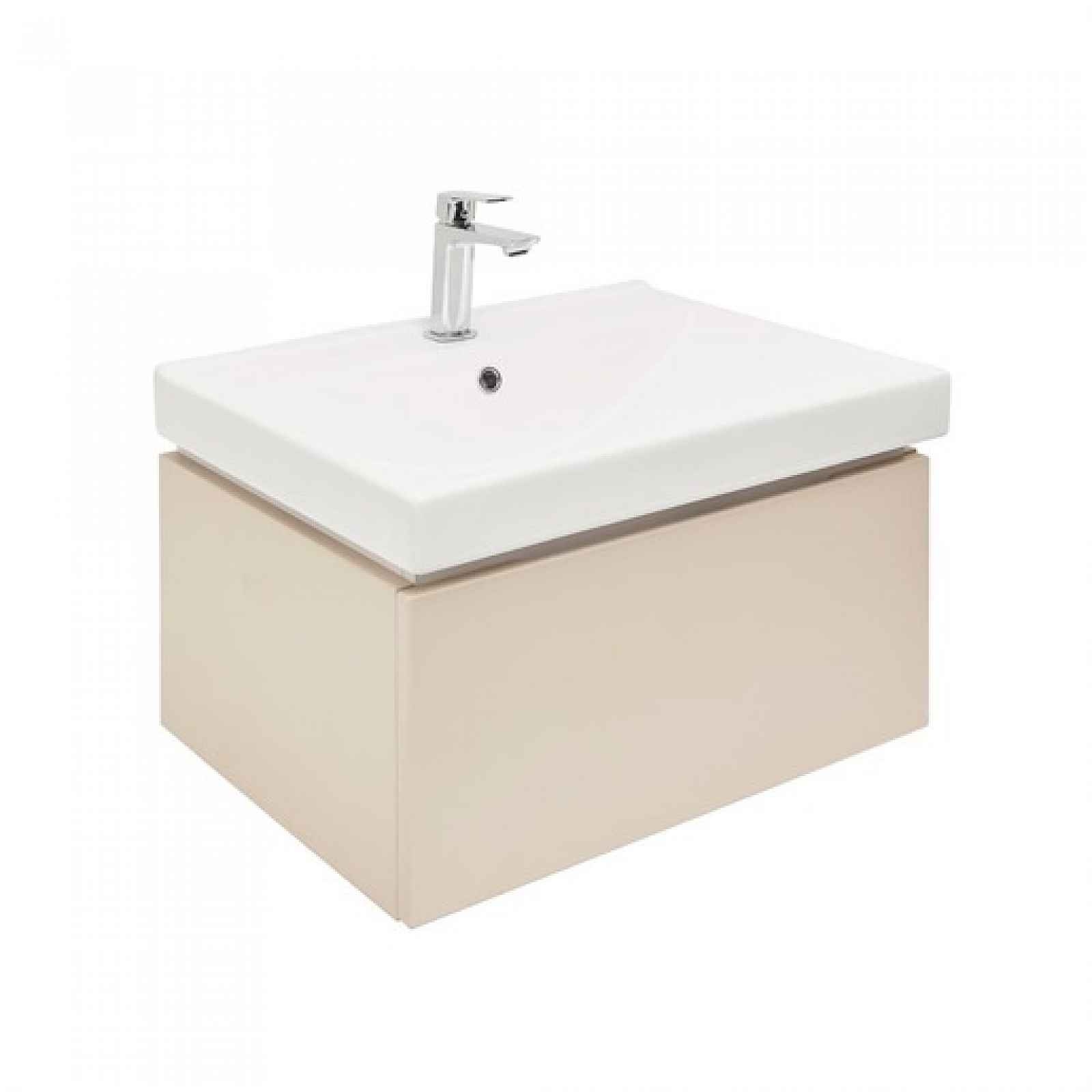 Koupelnová skříňka s umyvadlem SAT Feel 60x30x46 cm pískově béžová mat SATFEEL60BEU1B