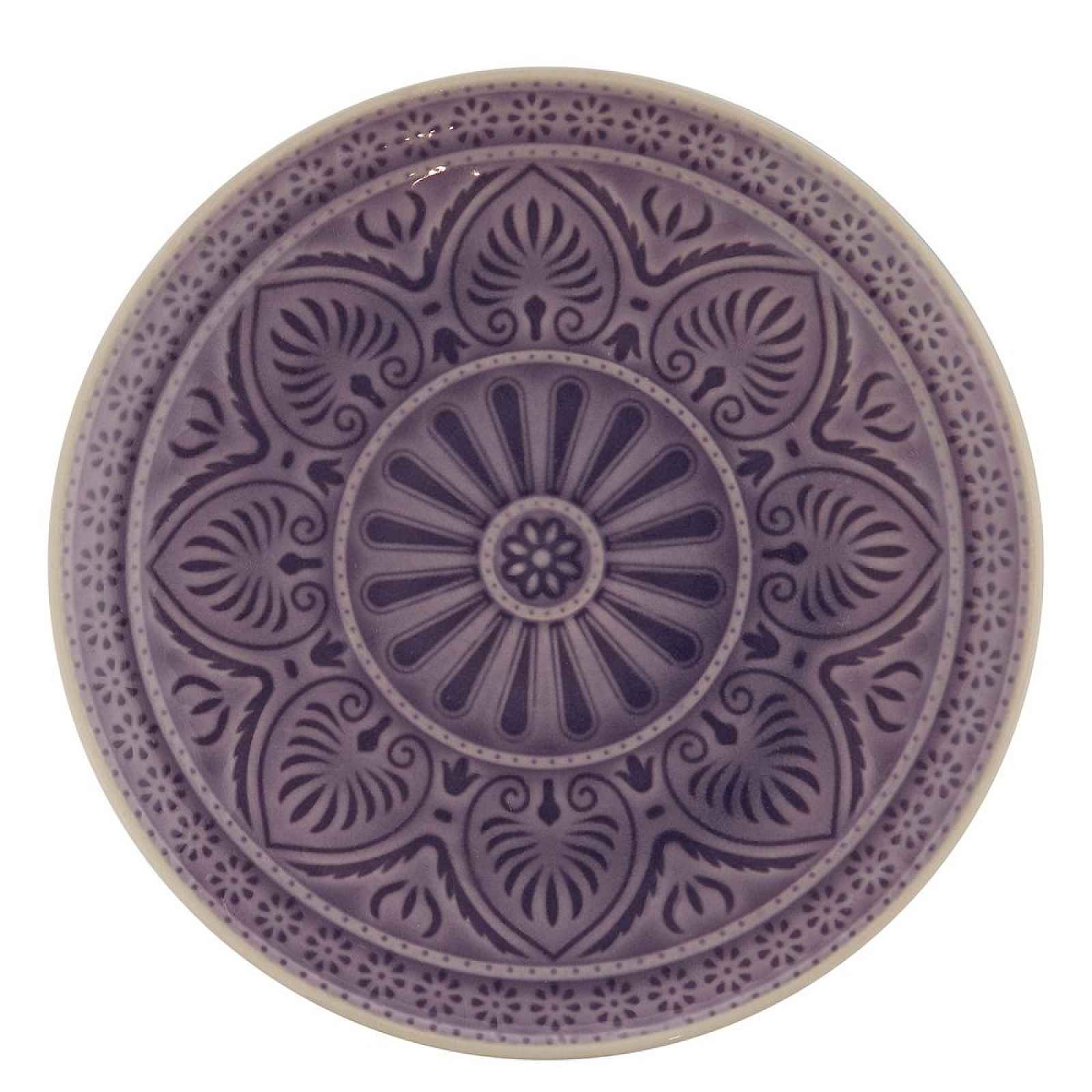 Butlers SUMATRA Talíř 21 cm - fialová