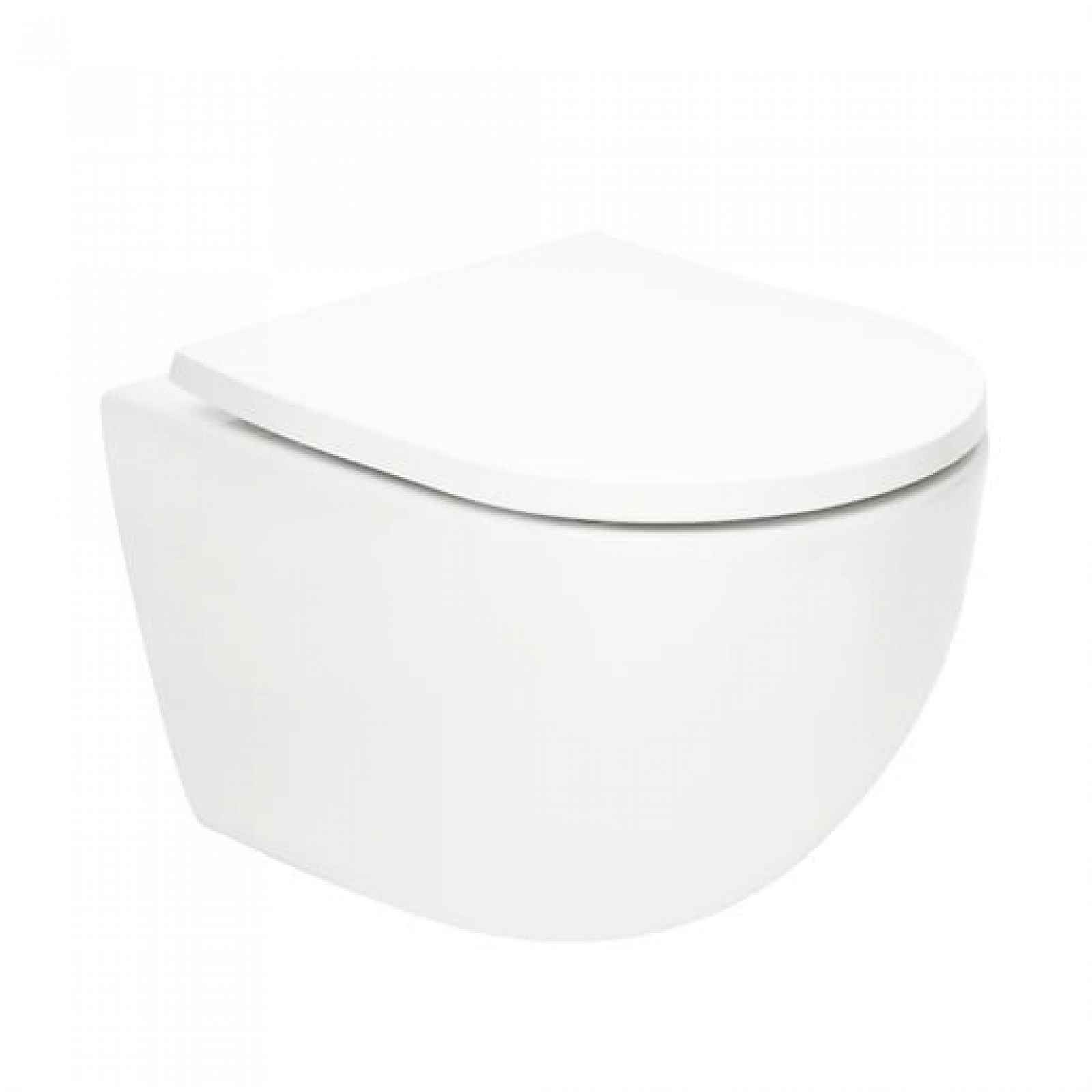 WC s prkénkem softclose závěsné SAT Fusion bílé vírové SATFUS010RTORP