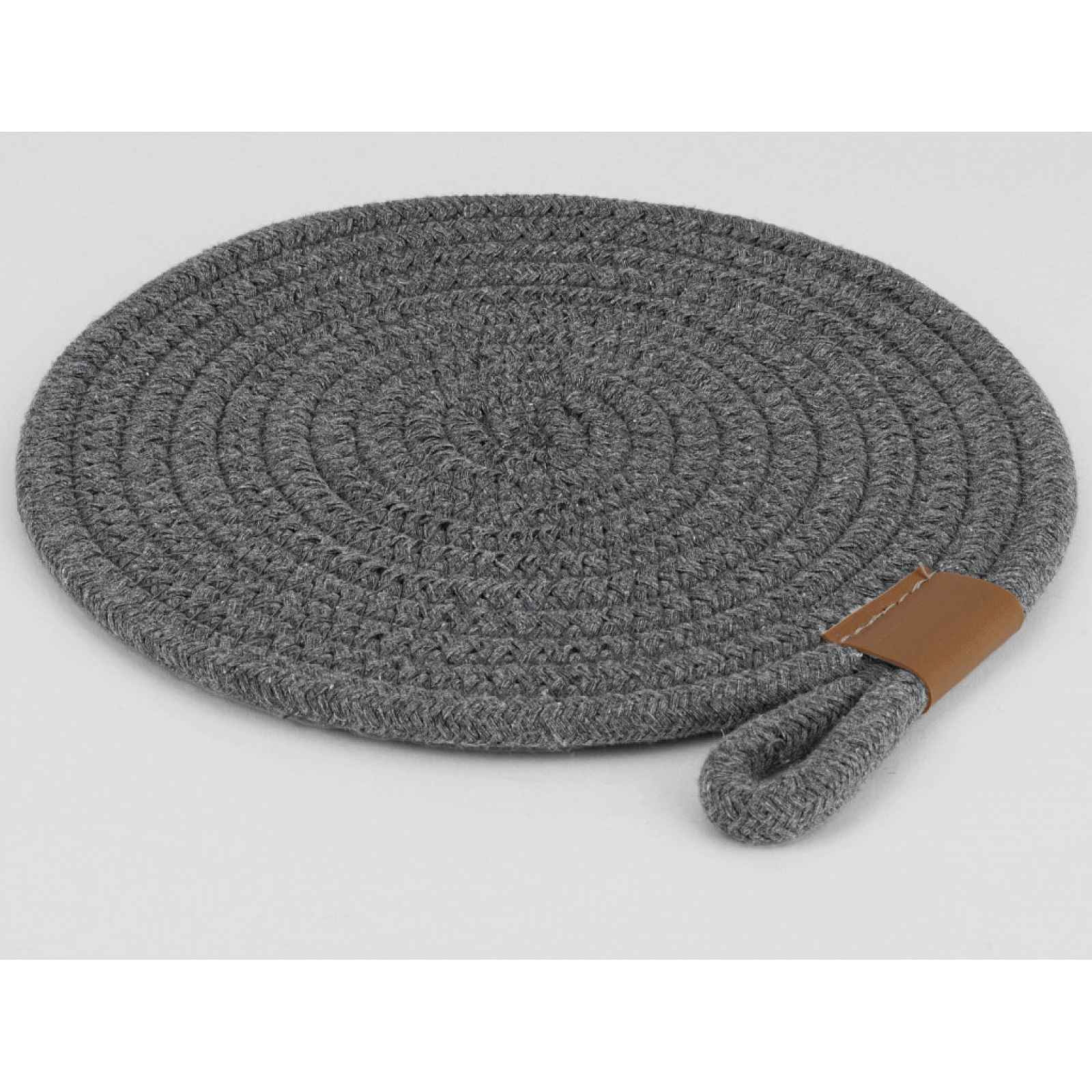 Podložka pod hrnec LifeStyle 20 cm, tmavě šedá bavlna