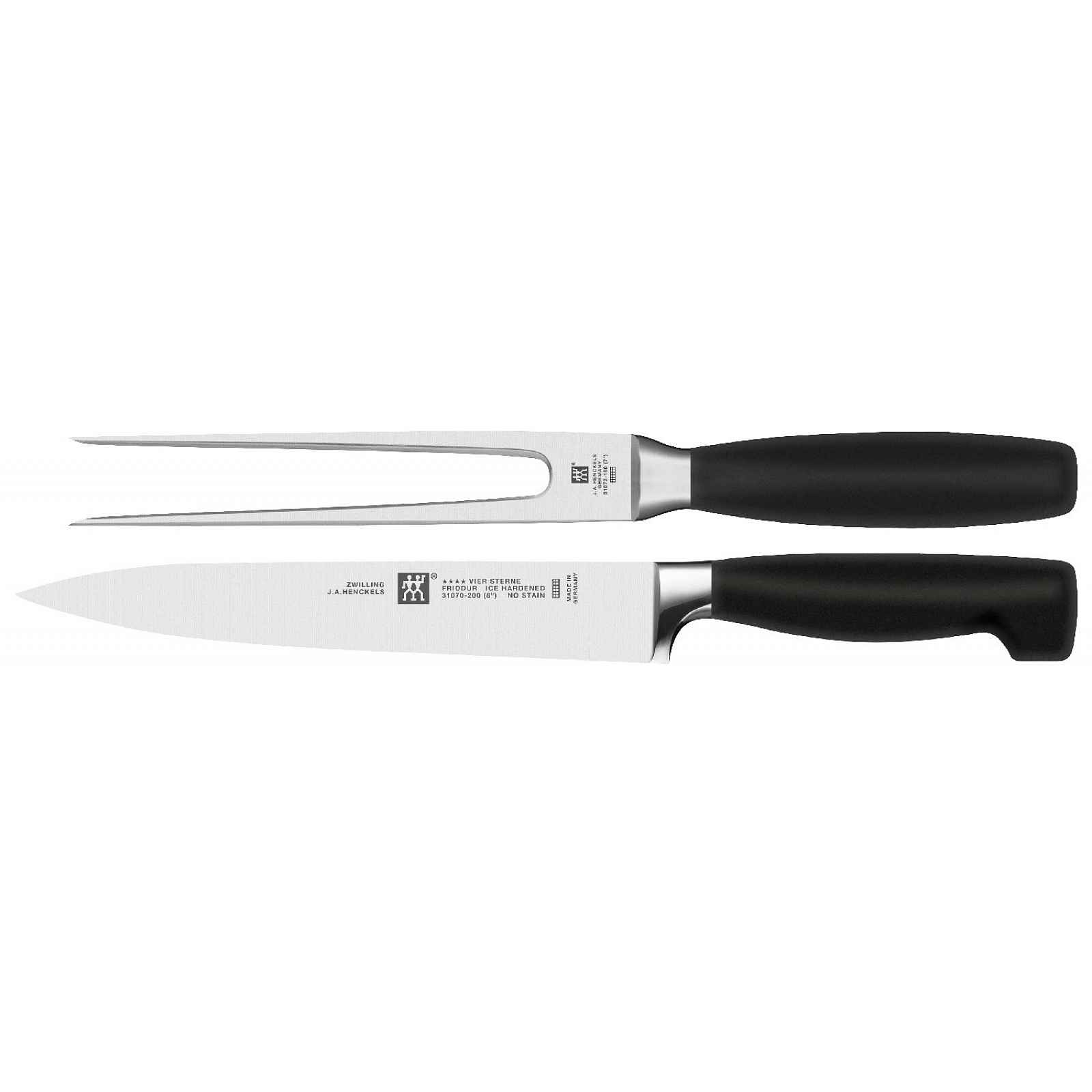 Zwilling Four Star set na porcování masa: plátkovací nůž + vidlička na maso 1002226