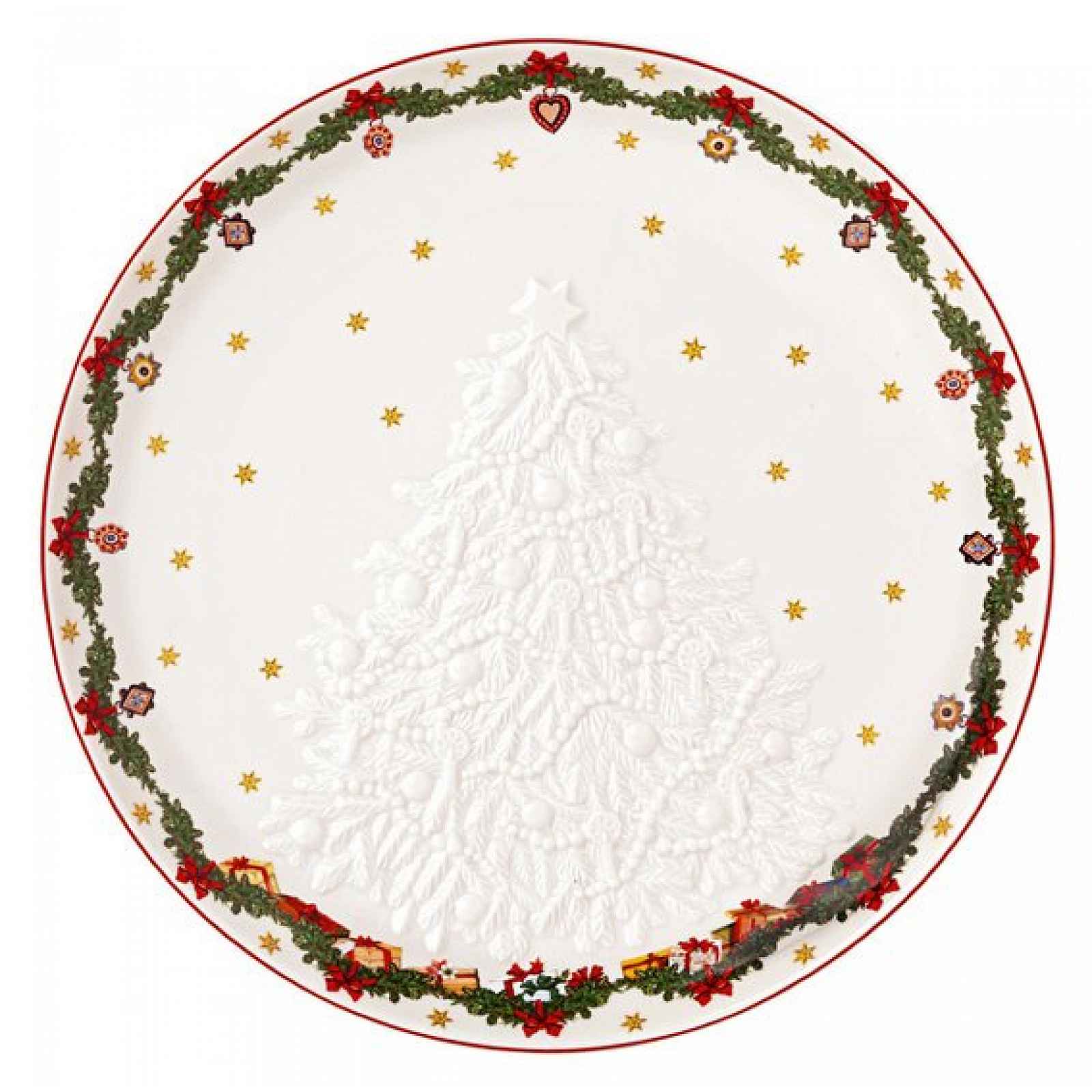 Villeroy & Boch Toy's Fantasy nízká mísa s reliéfem stromečku, Ø 26 cm