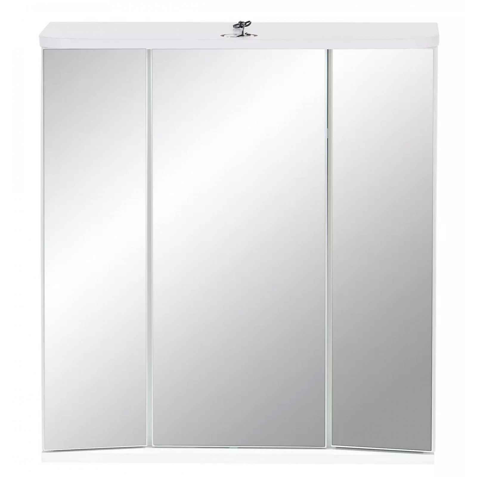 Koupelnová zrcadlová skříň VR 21, bílá/beton