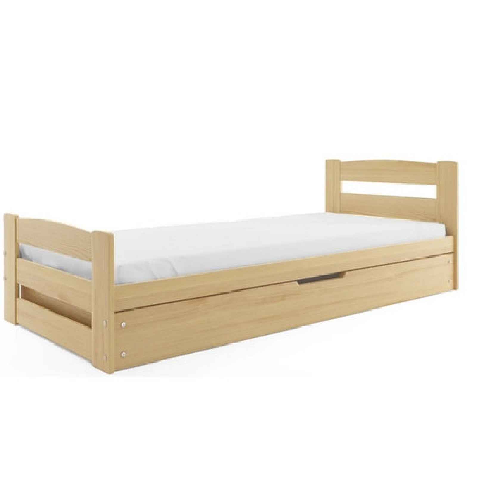 Dětská postel ERNIE 200x90 cm Šedá