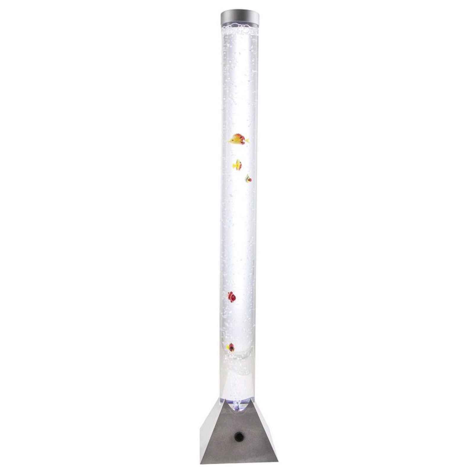 Stojací LED vodní lampa Aqua, s rybičkami