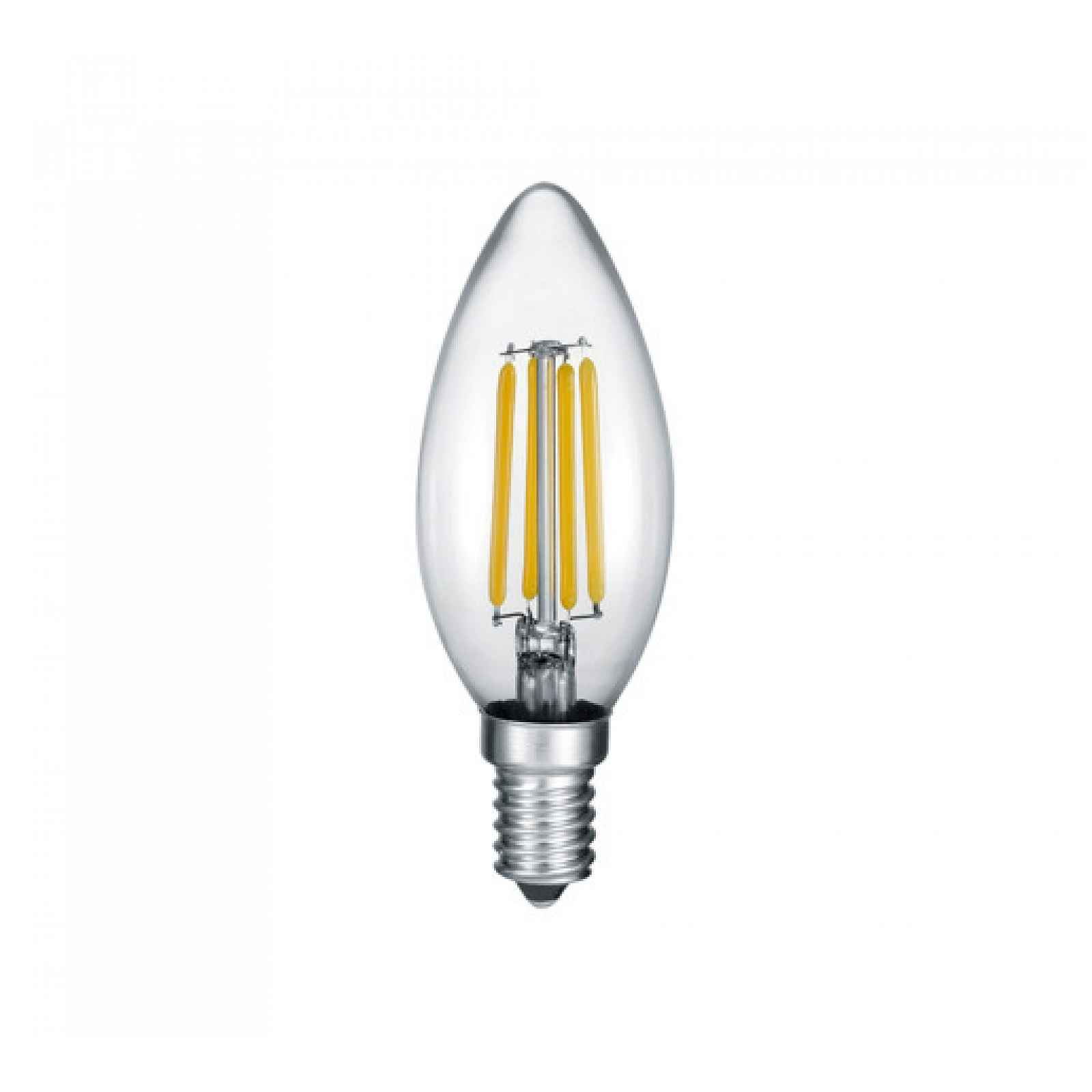 LED žárovka Trio Kerze transparent 989-400