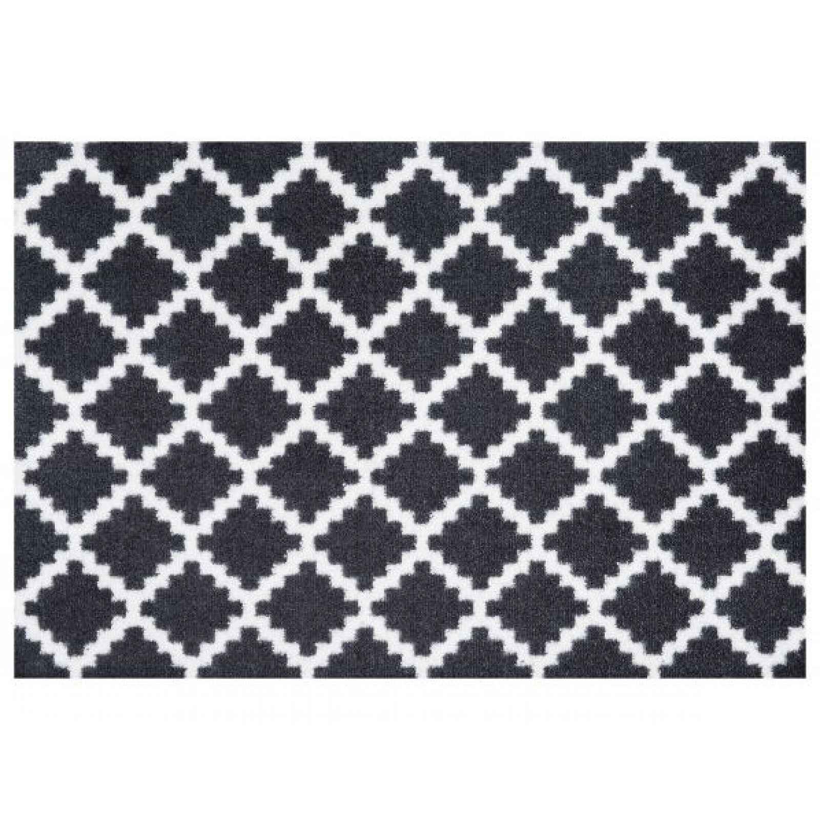 Protiskluzová rohožka Home Black White 103156