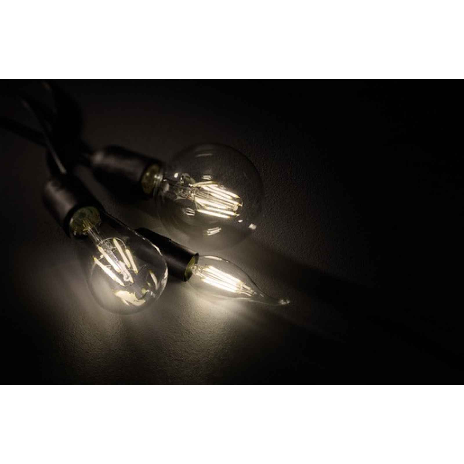 LED žárovka Trio Windstosskerze transparent 990-400
