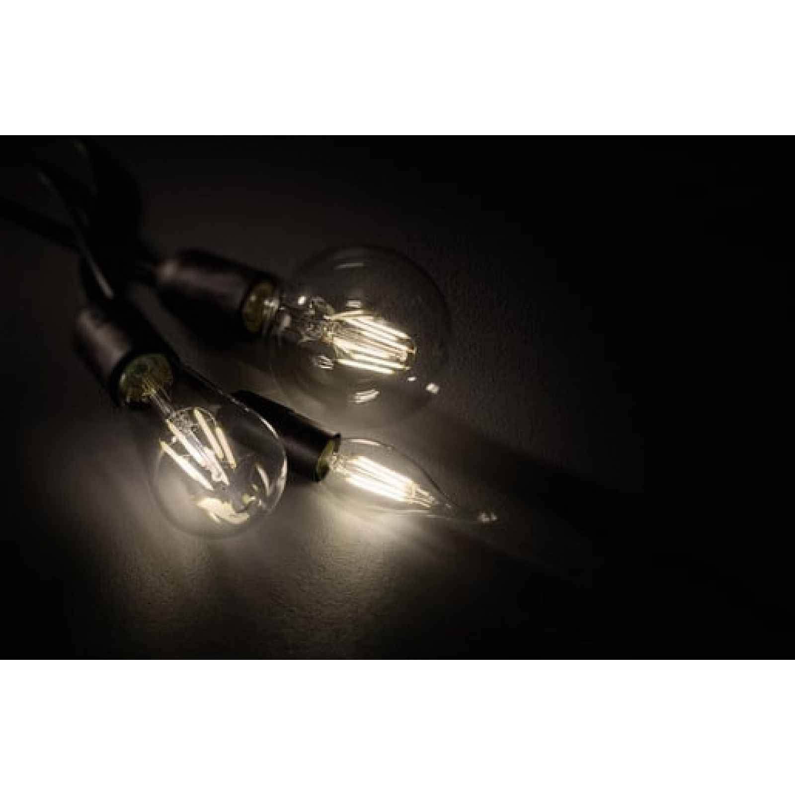 LED žárovka Trio Windstosskerze transparent 990-4470