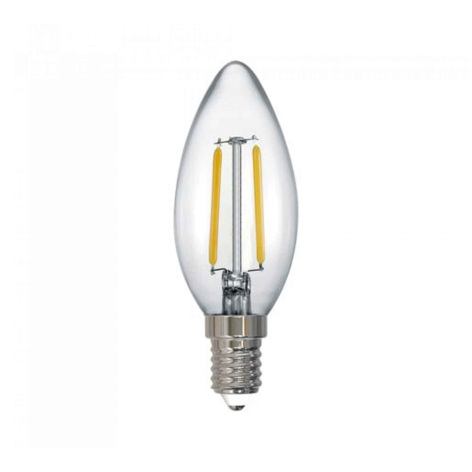 LED žárovka Trio Kerze transparent 989-200