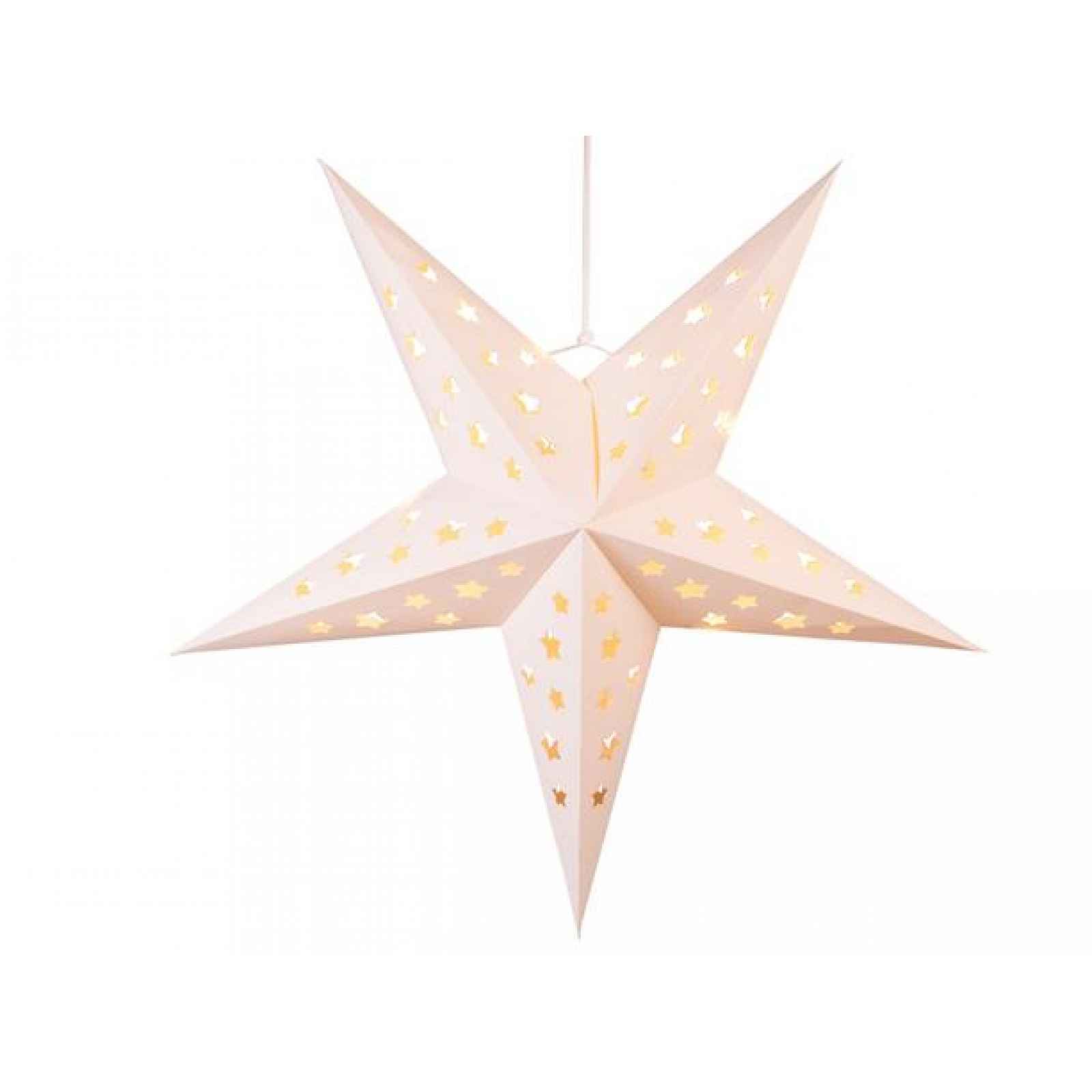 TORO Papírová vánoční hvězda 4LED 60cm