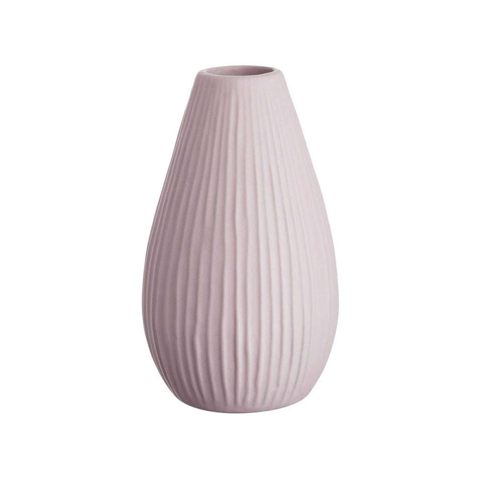 Butlers RIFFLE Váza 15,5 cm - sv.růžová
