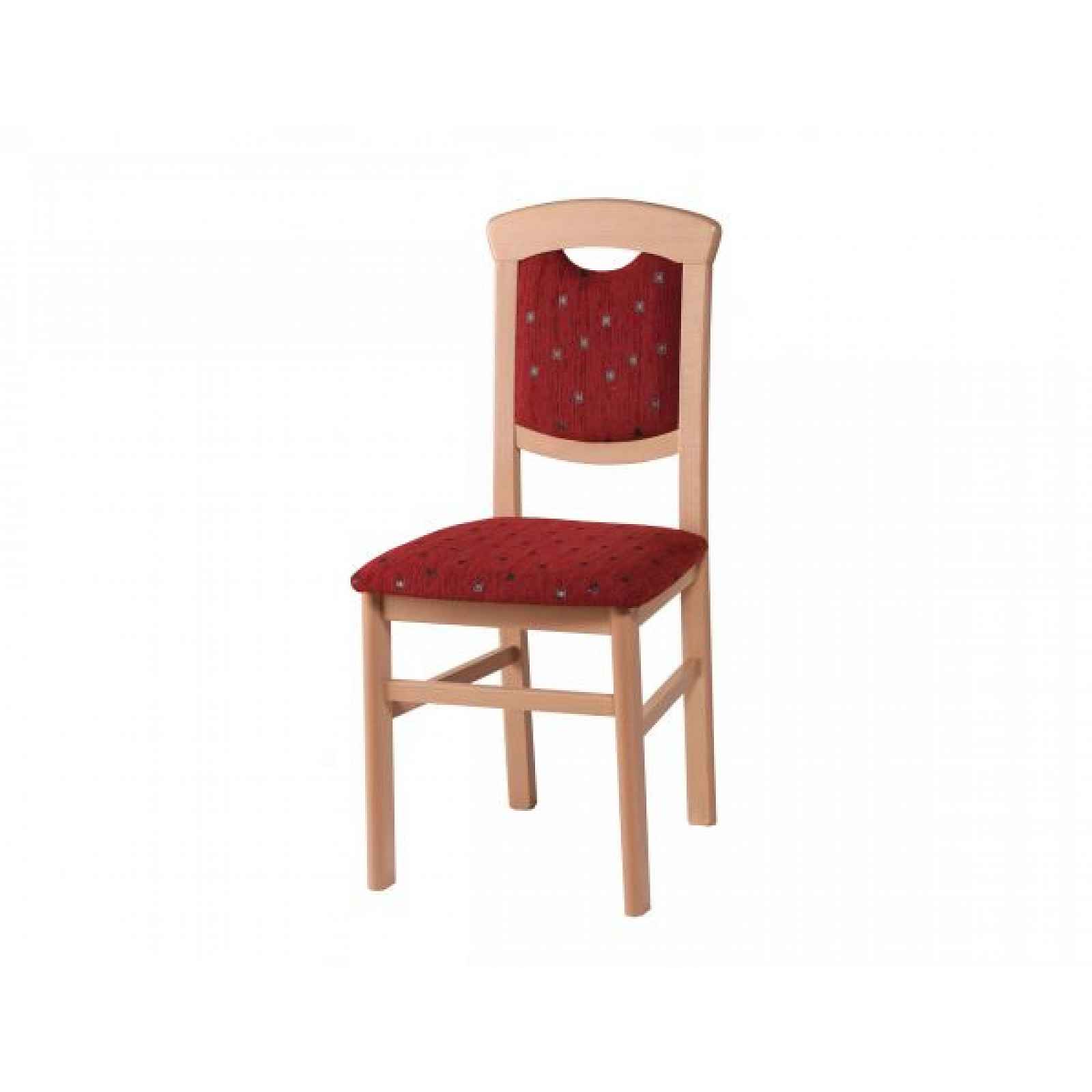 Jídelní židle typ buk, červená - výška 93 cm