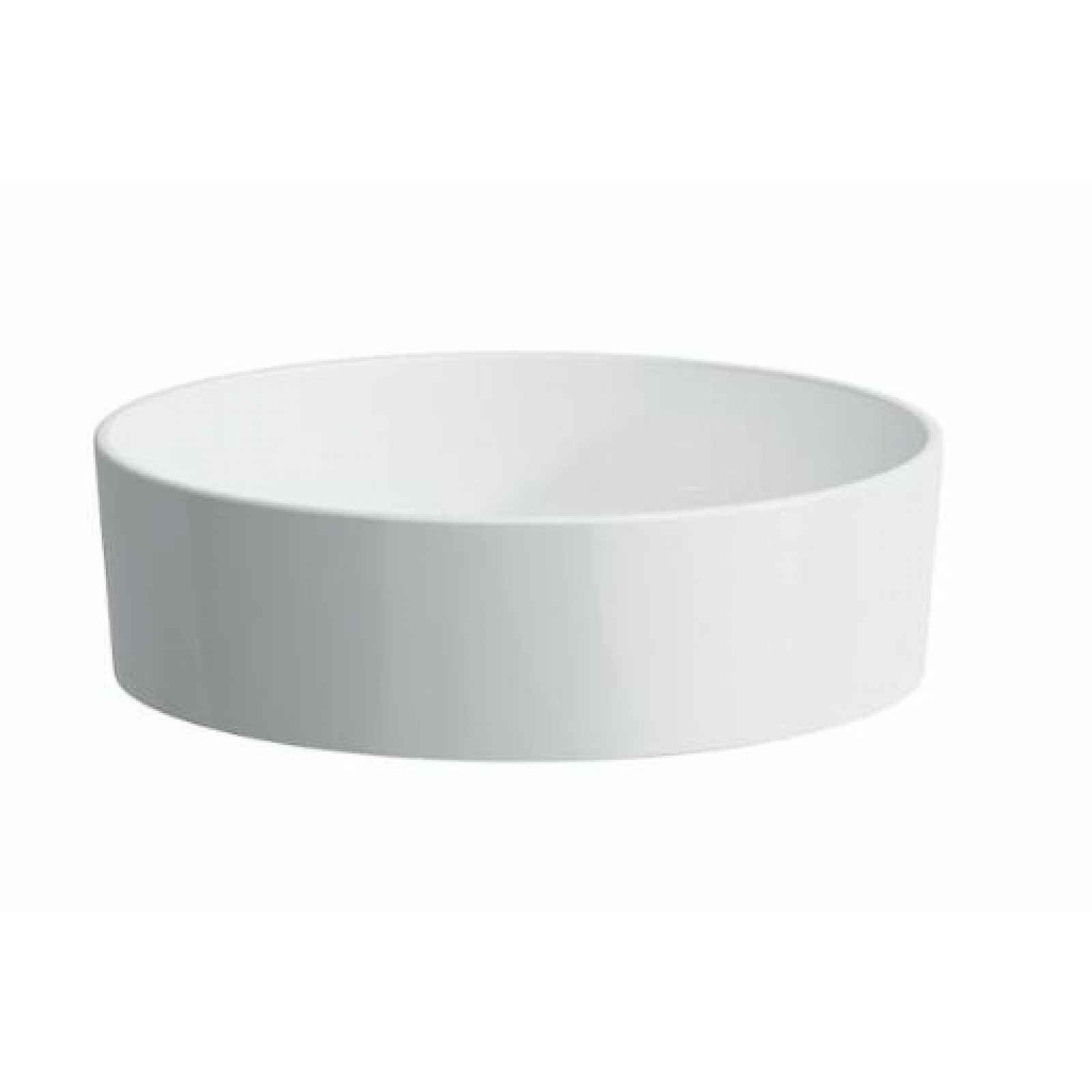 Umyvadlo na desku Laufen Kartell By Laufen 42x42 cm bez otvoru pro baterii, bez přepadu H8123310001121