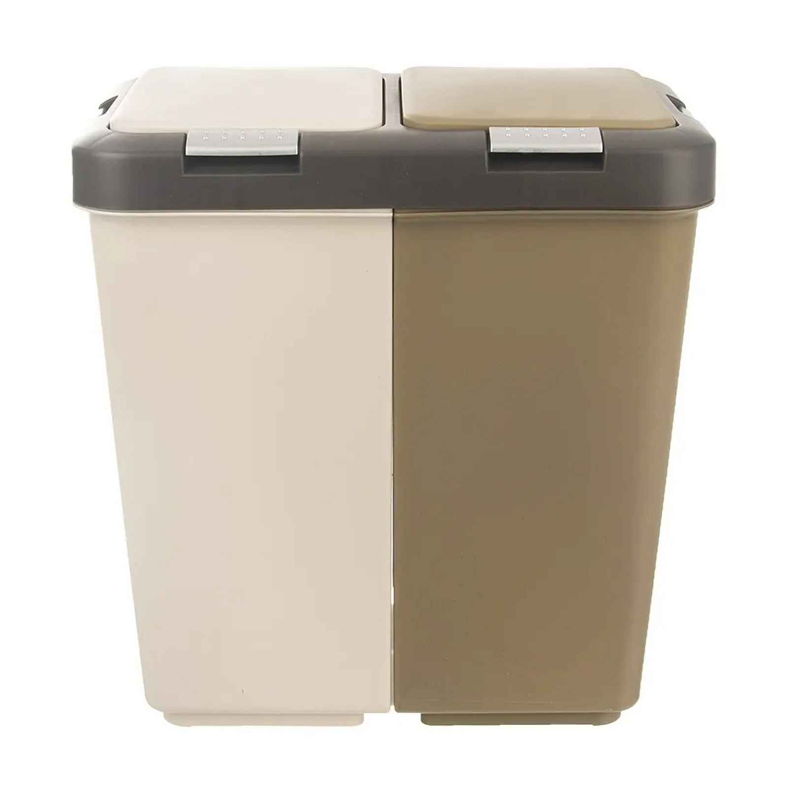Dvojitý odpadkový koš na tříděný odpad Orion Duo Dust, 40 l