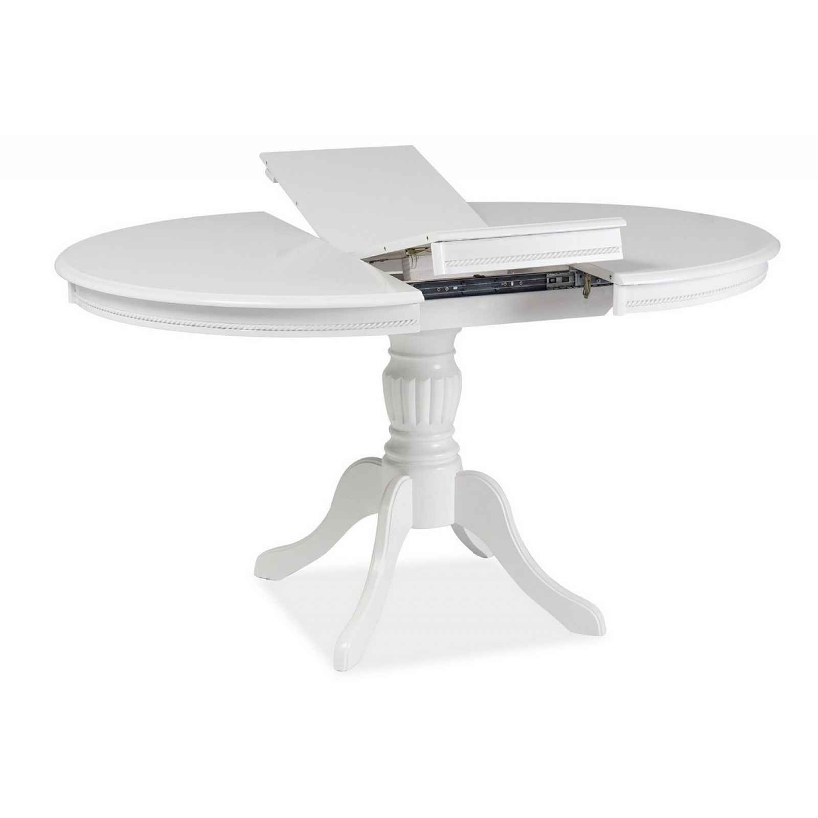 Jídelní stůl OLIVIA rozkládací, bílý