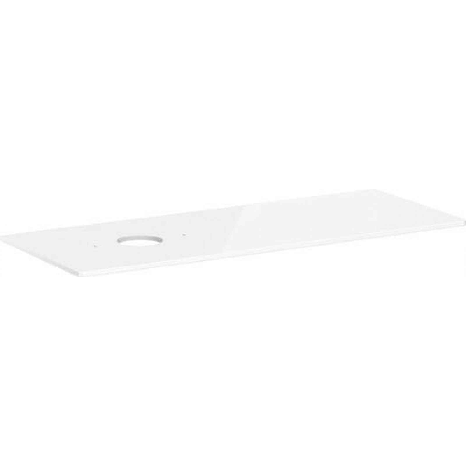 Deska pod umyvadlo Hansgrohe Xelu Q 136x1,6x55 cm vysoce lesklá bílá 54116050