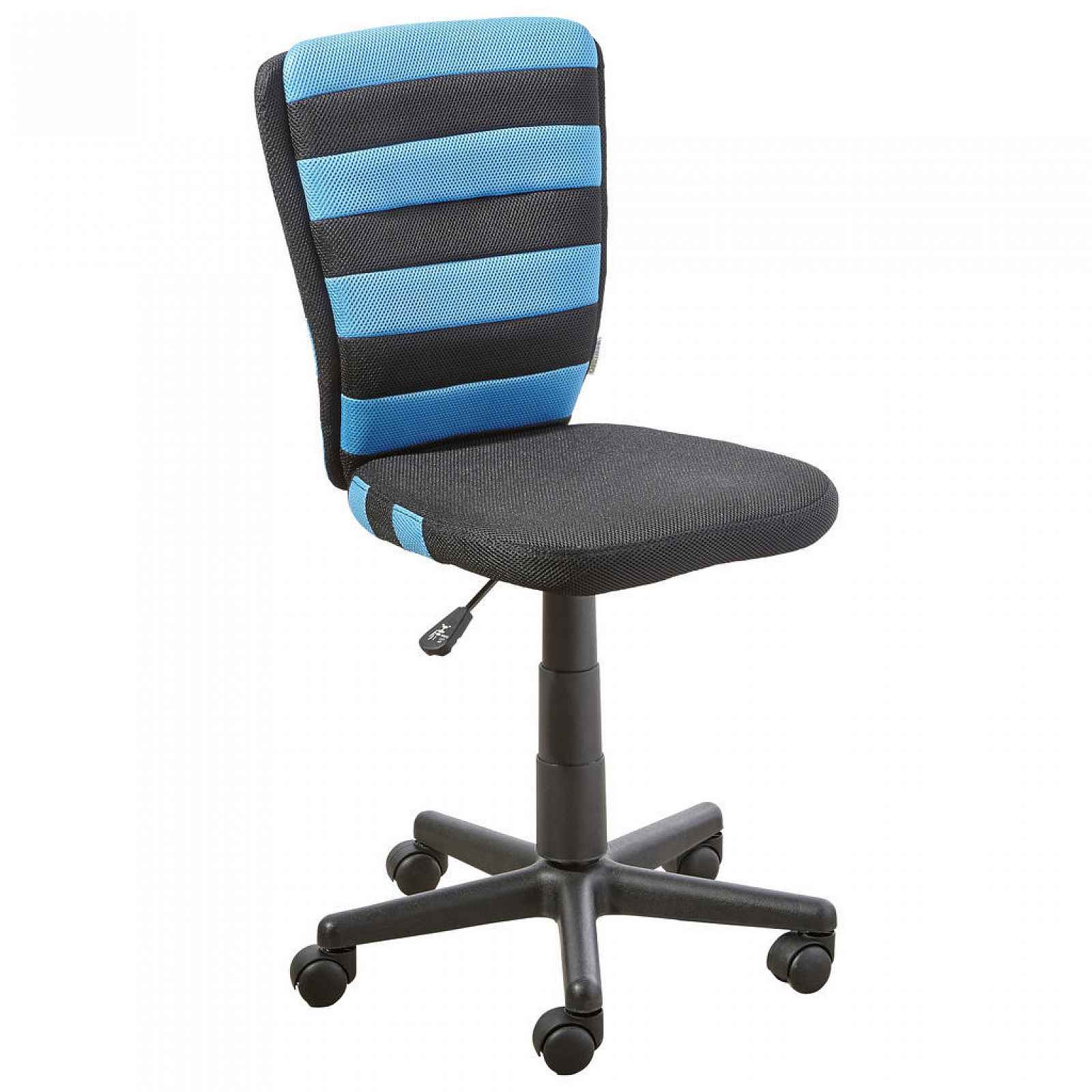 XXXLutz OTOČNÁ ŽIDLE PRO MLADÉ, modrá, černá, síťovina Carryhome - Dětské otočné židle - 001998000601