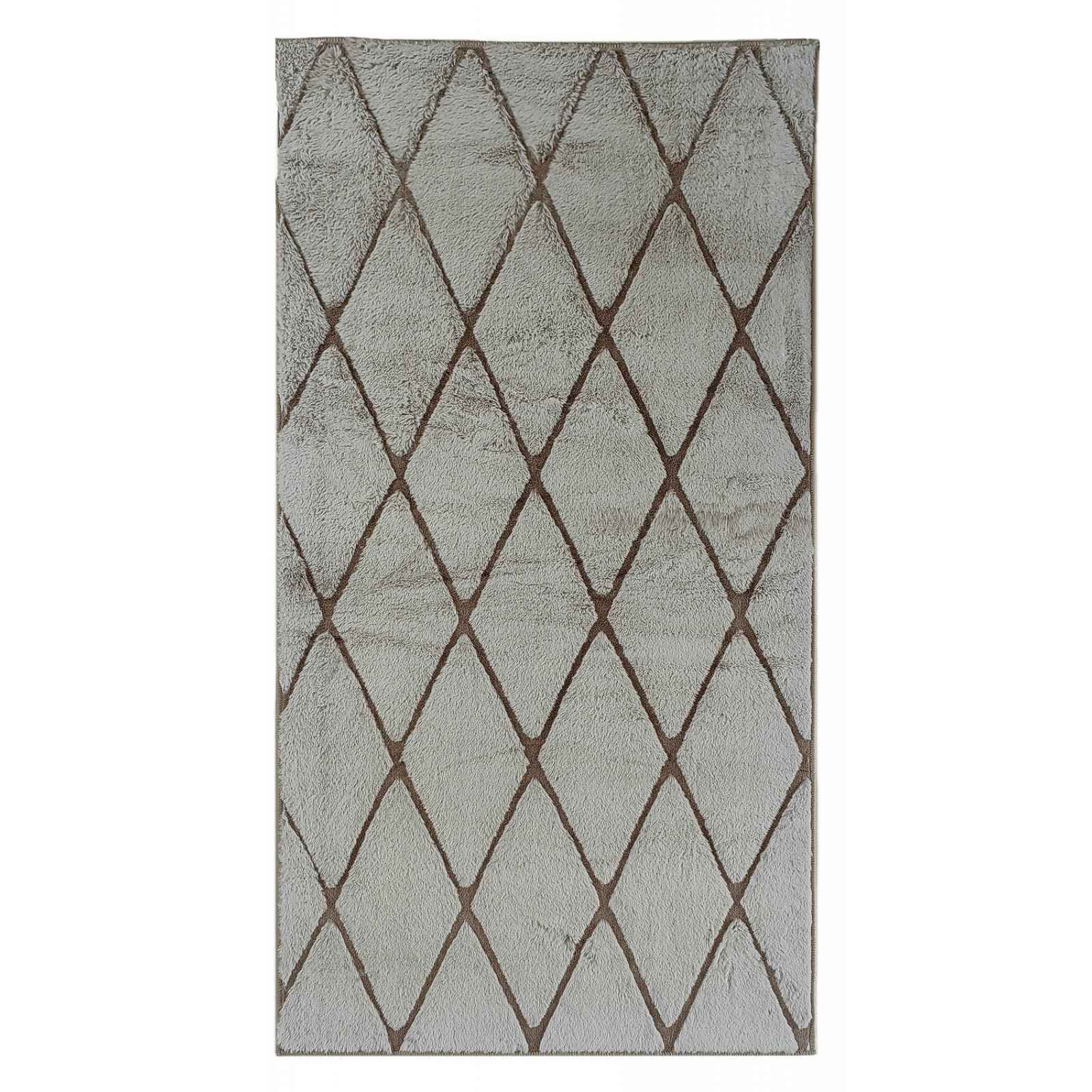 Koberec Králík 160x240 cm, béžový, vzor kosočtverce