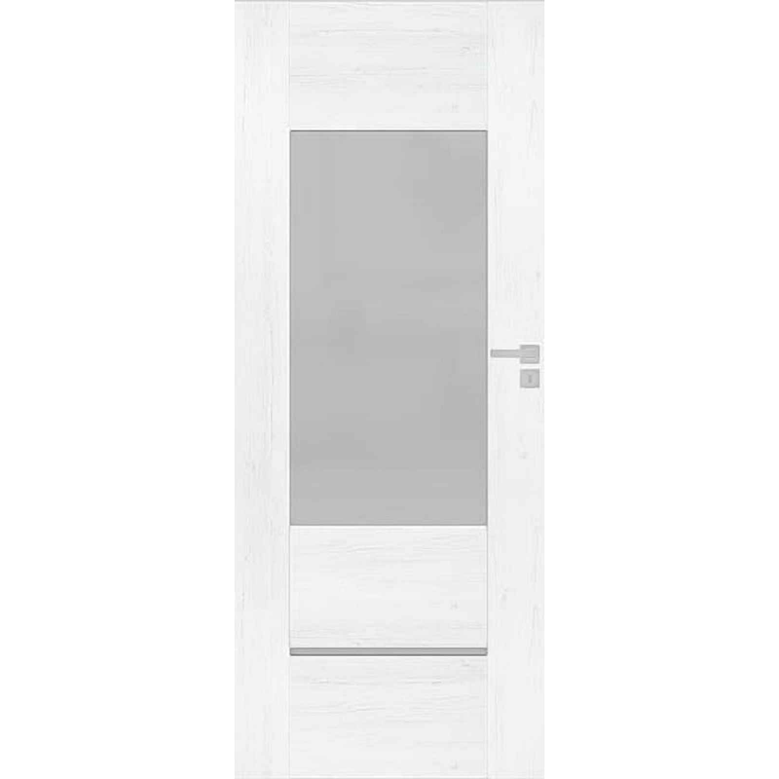 Interiérové dveře Naturel AURA pravé 60 cm borovice bílá AURA3BB60PB