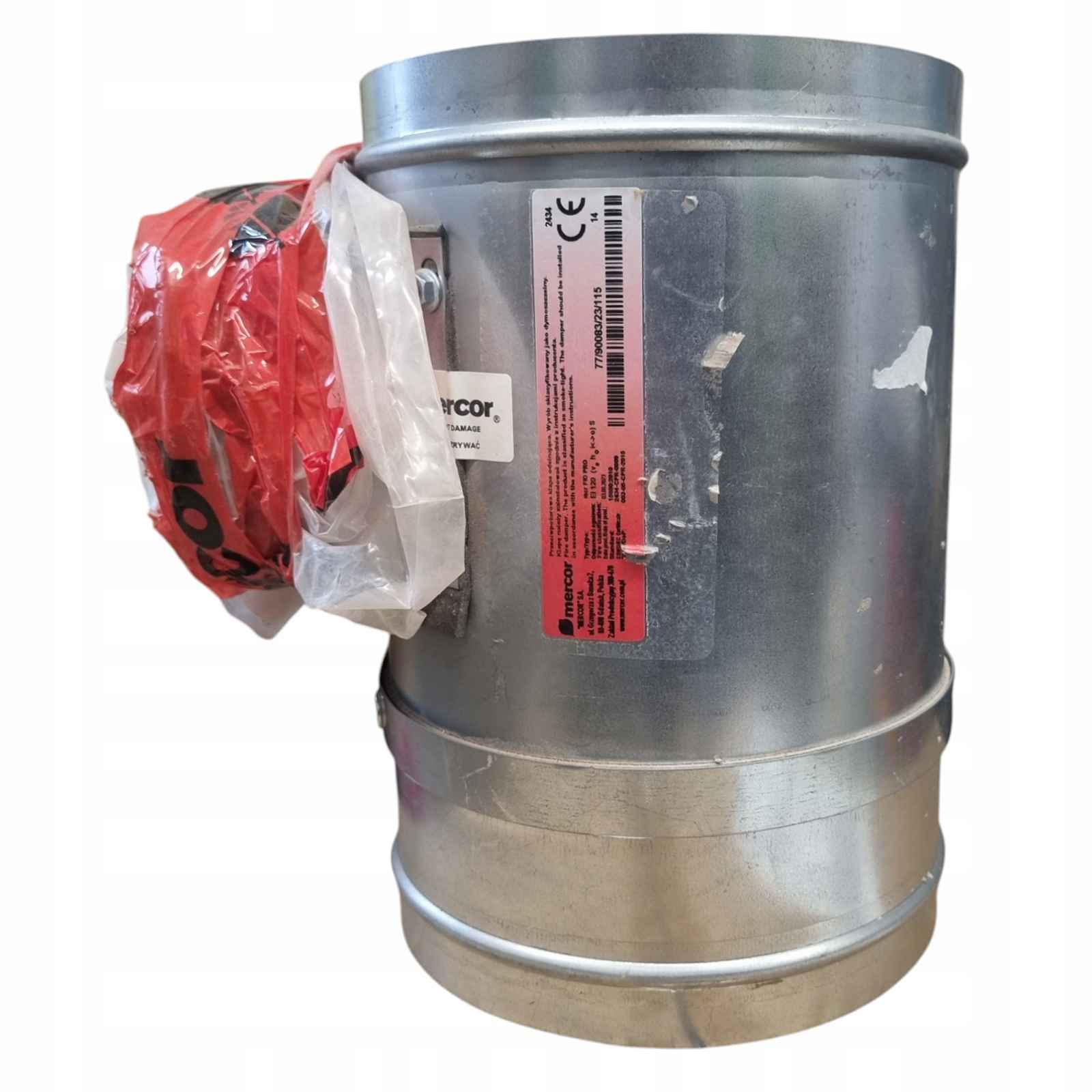 Protipožární klapka Mercor Mcr Fid Pro El 120 pohon Belimo BFL230-T