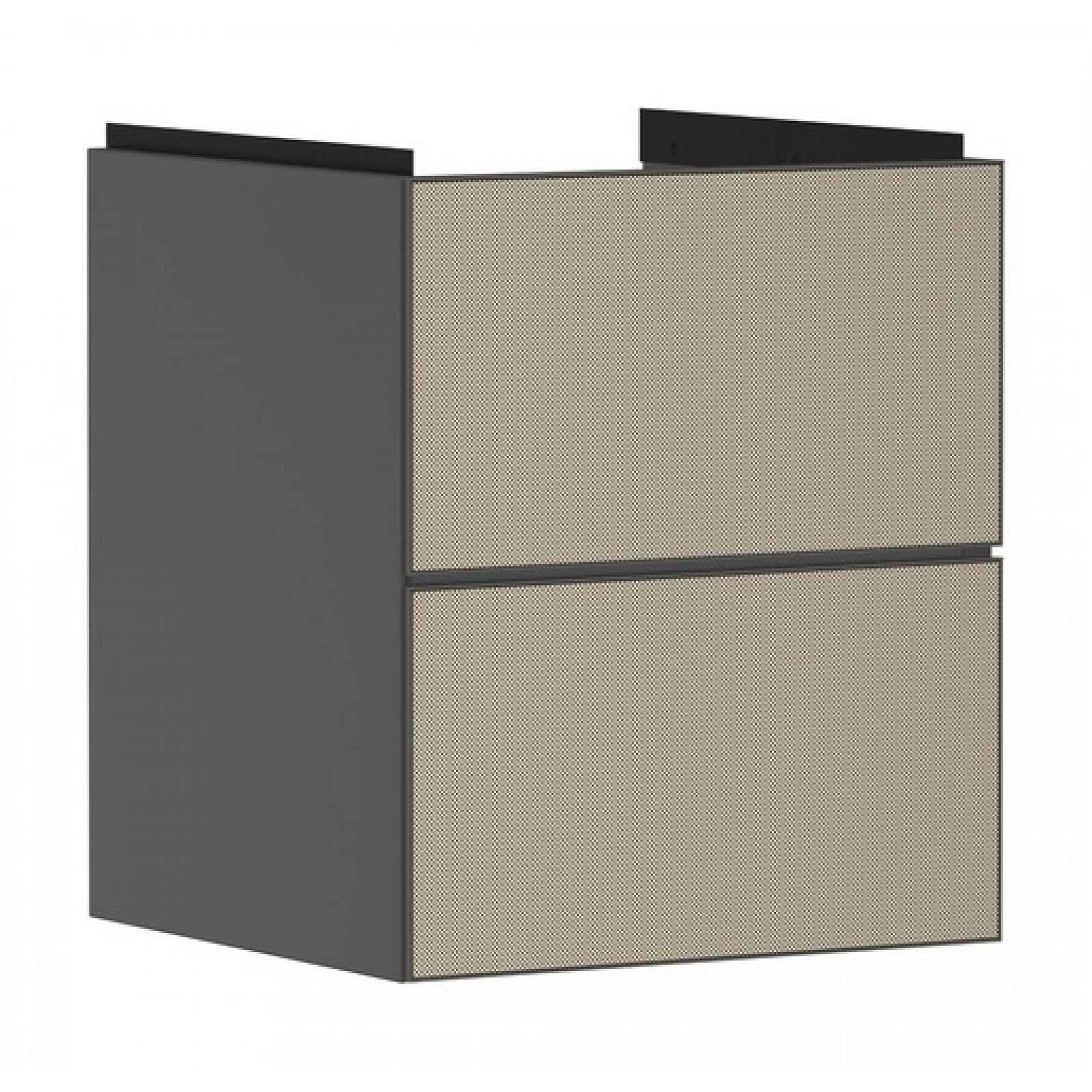Skříňka pod umyvadlo bez umyvadla Hansgrohe Xevolos E 48x57,5x47,5 cm břidlicová matná šedá mat 54174390