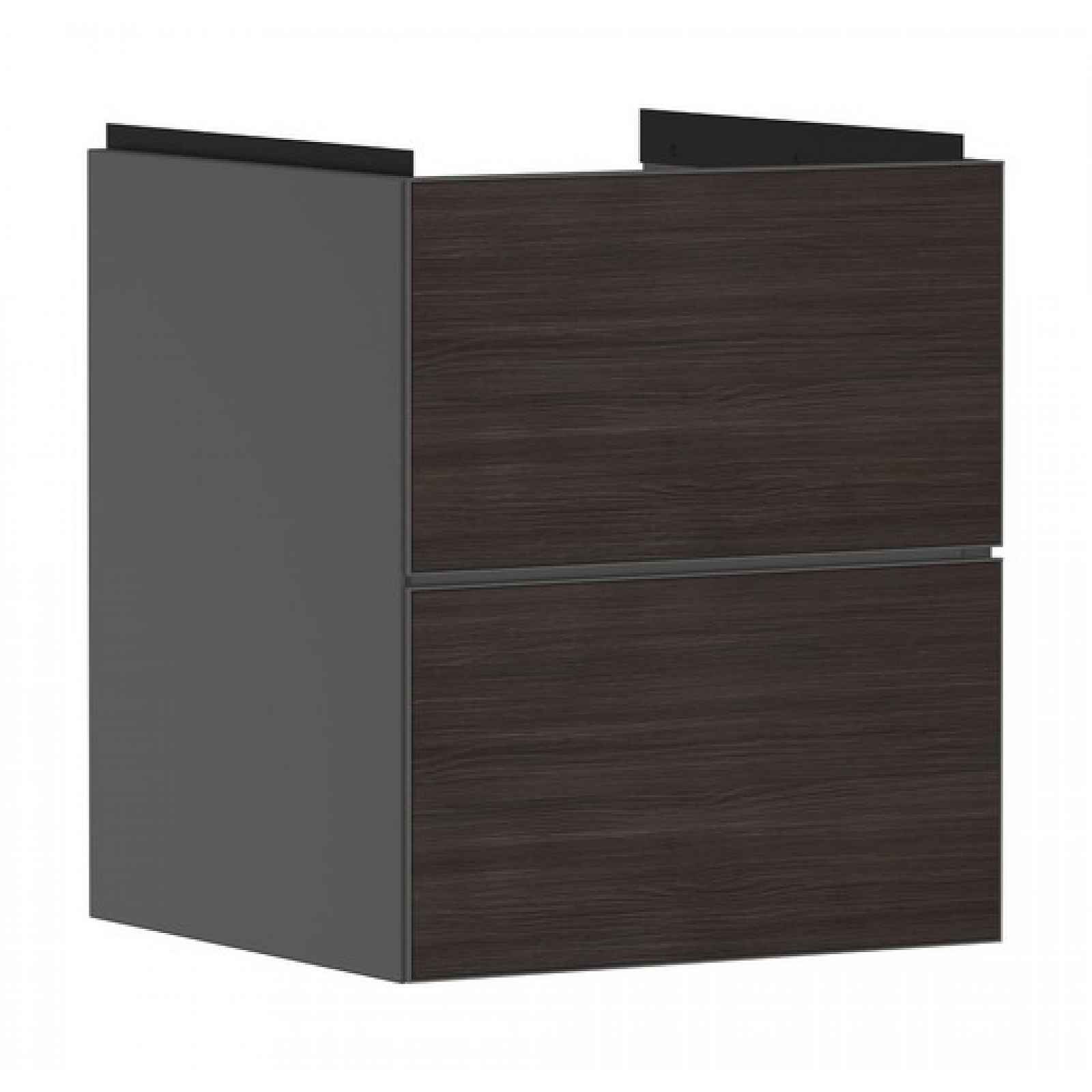Skříňka pod umyvadlo bez umyvadla Hansgrohe Xevolos E 48x57,5x47,5 cm břidlicová matná šedá mat 54174730