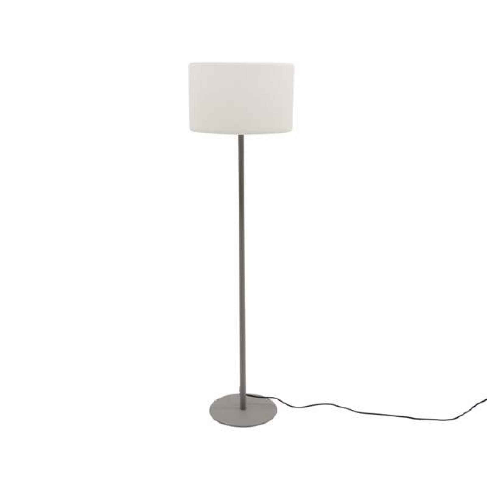 Lampa stojací oválné stínidlo kov/plast venkovní