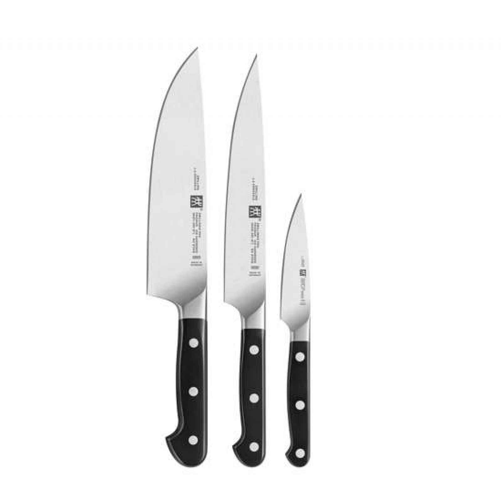 Zwilling Pro set nožů - 3 ks (kuchařský, plátkovací, špikovací)