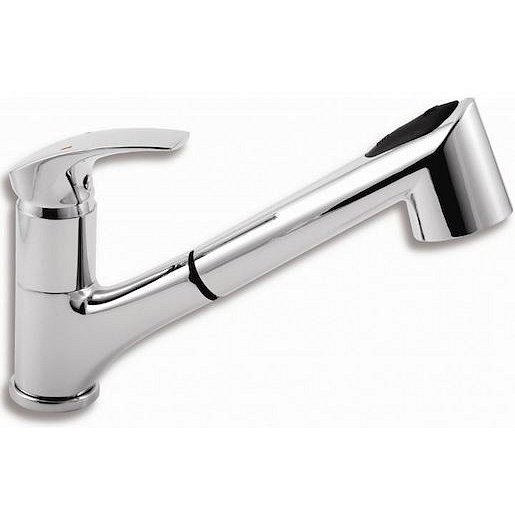 Dřezová baterie Novaservis Metalia 57 s vytahovací sprškou, 2 proudy chrom 57081.0