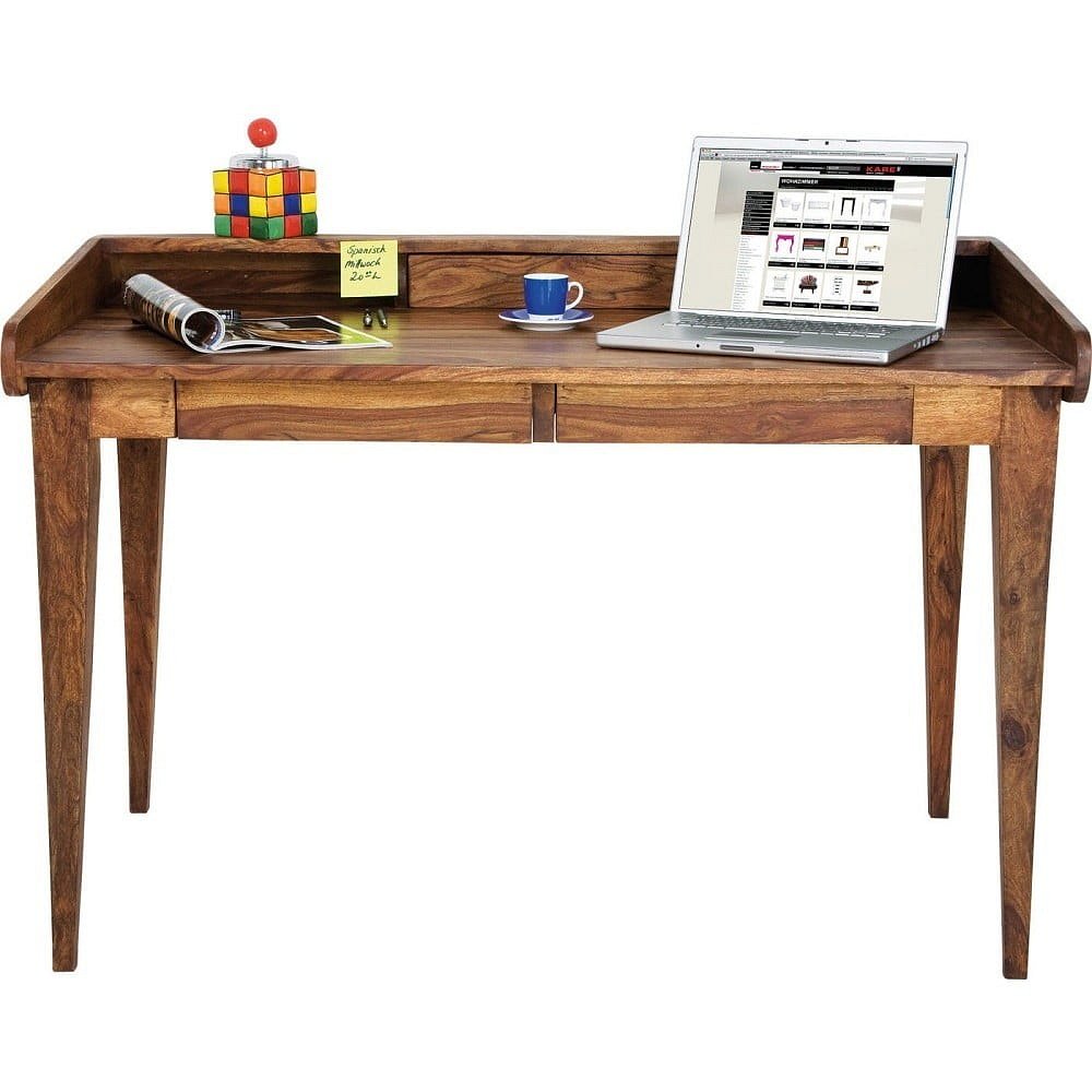 Pracovní stůl z exotických dřevin Kare Design Authentico