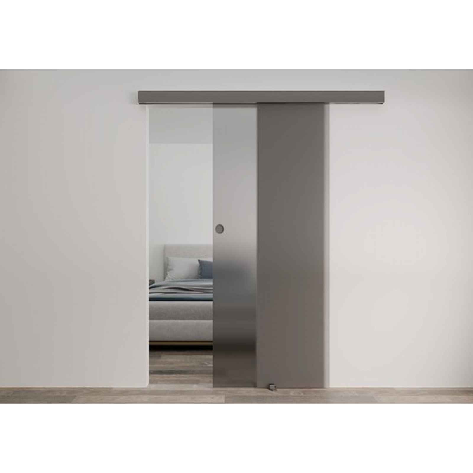 Interiérové dveře Naturel Glasa posuvné 70 cm grafit GLASA1G70PO