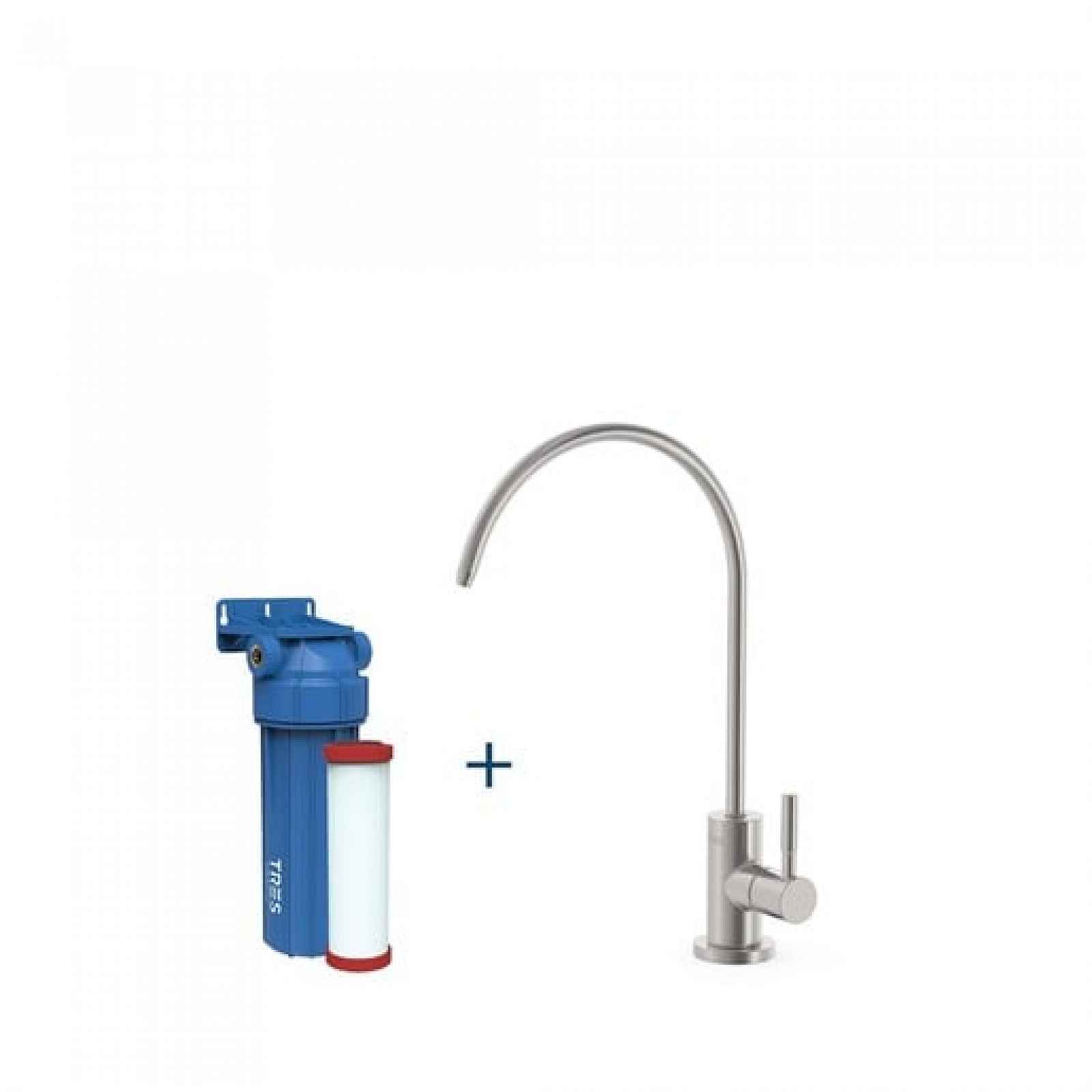 Dřezová baterie TRES Cocina s filtrem chrom 23050402