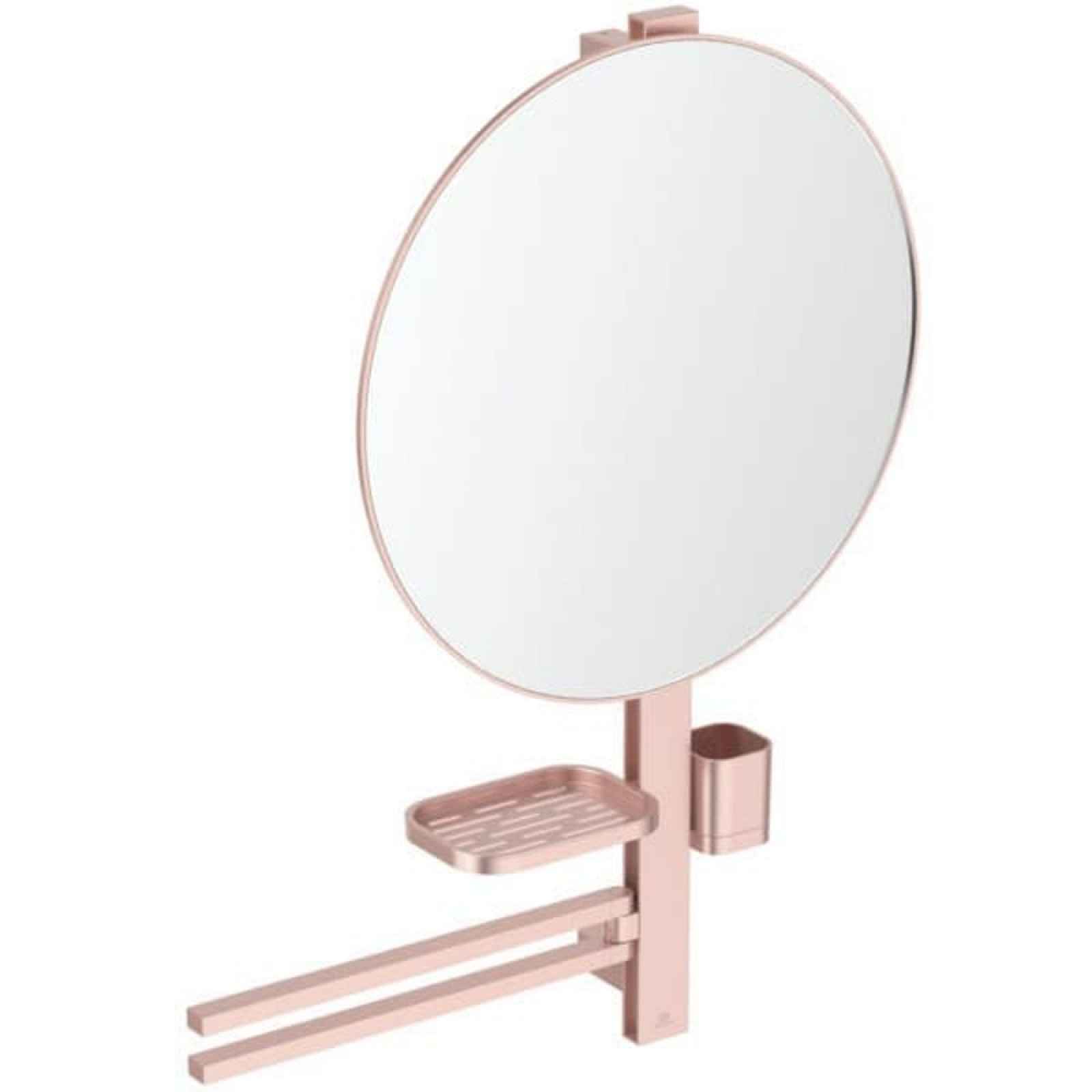 Zrcadlová skříňka Ideal Standard Alu+ 67x82 cm rosé BD587RO