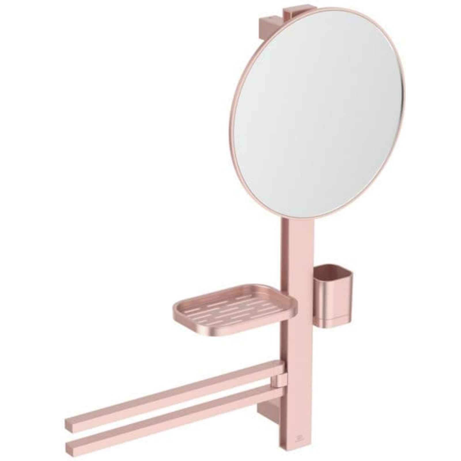 Zrcadlová skříňka Ideal Standard Alu+ 58x72 cm rosé BD588RO