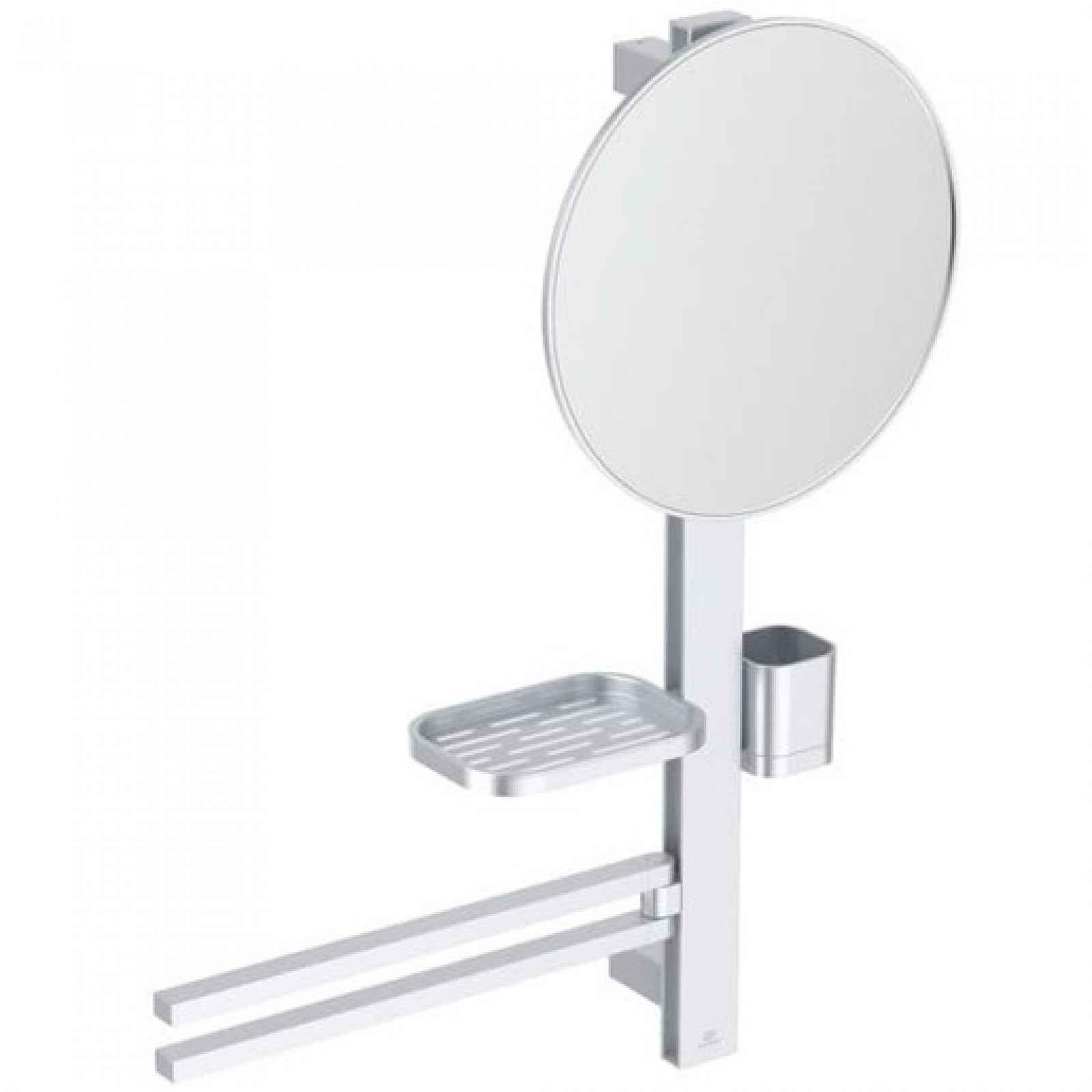 Zrcadlová skříňka Ideal Standard Alu+ 58x72 cm silver matte BD588SI