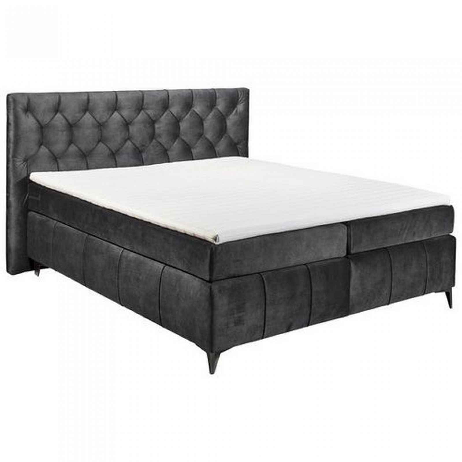 Postel Boxspring Pembroke, Antracit, 180x200cm