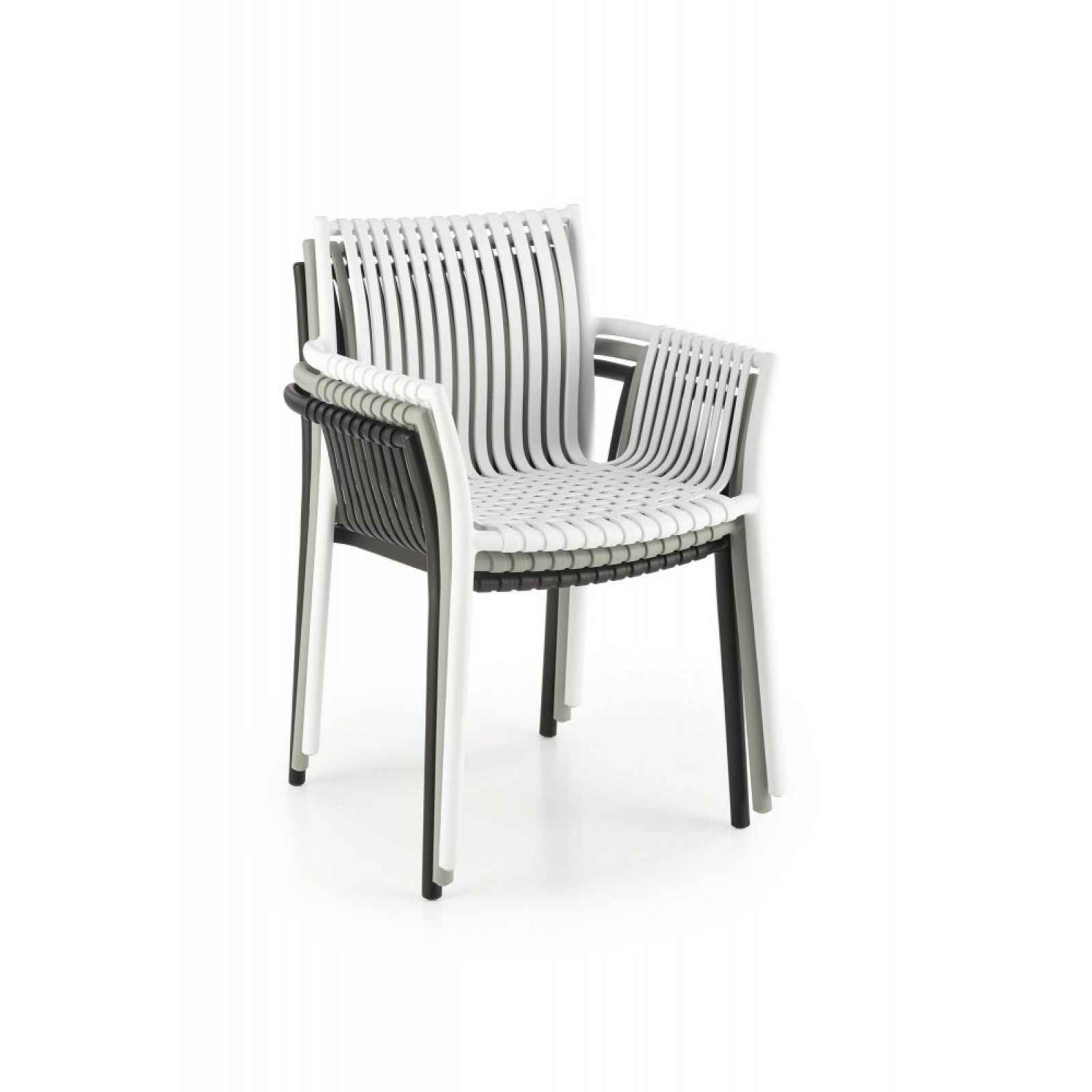 Stohovatelná jídelní židle K492 Halmar Bílá