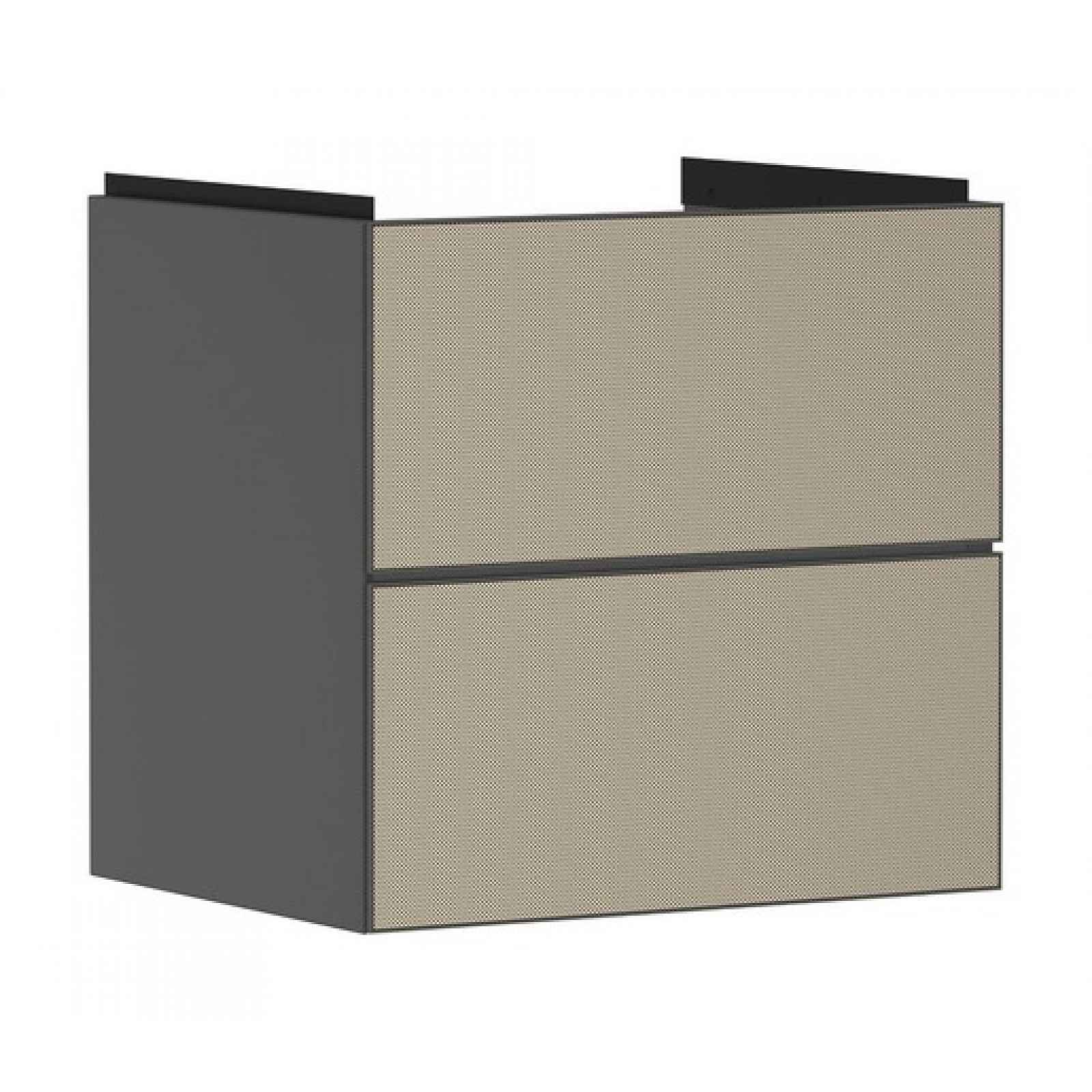 Skříňka pod umyvadlo bez umyvadla Hansgrohe Xevolos E 58x57,5x47,5 cm břidlicová matná šedá mat 54177390